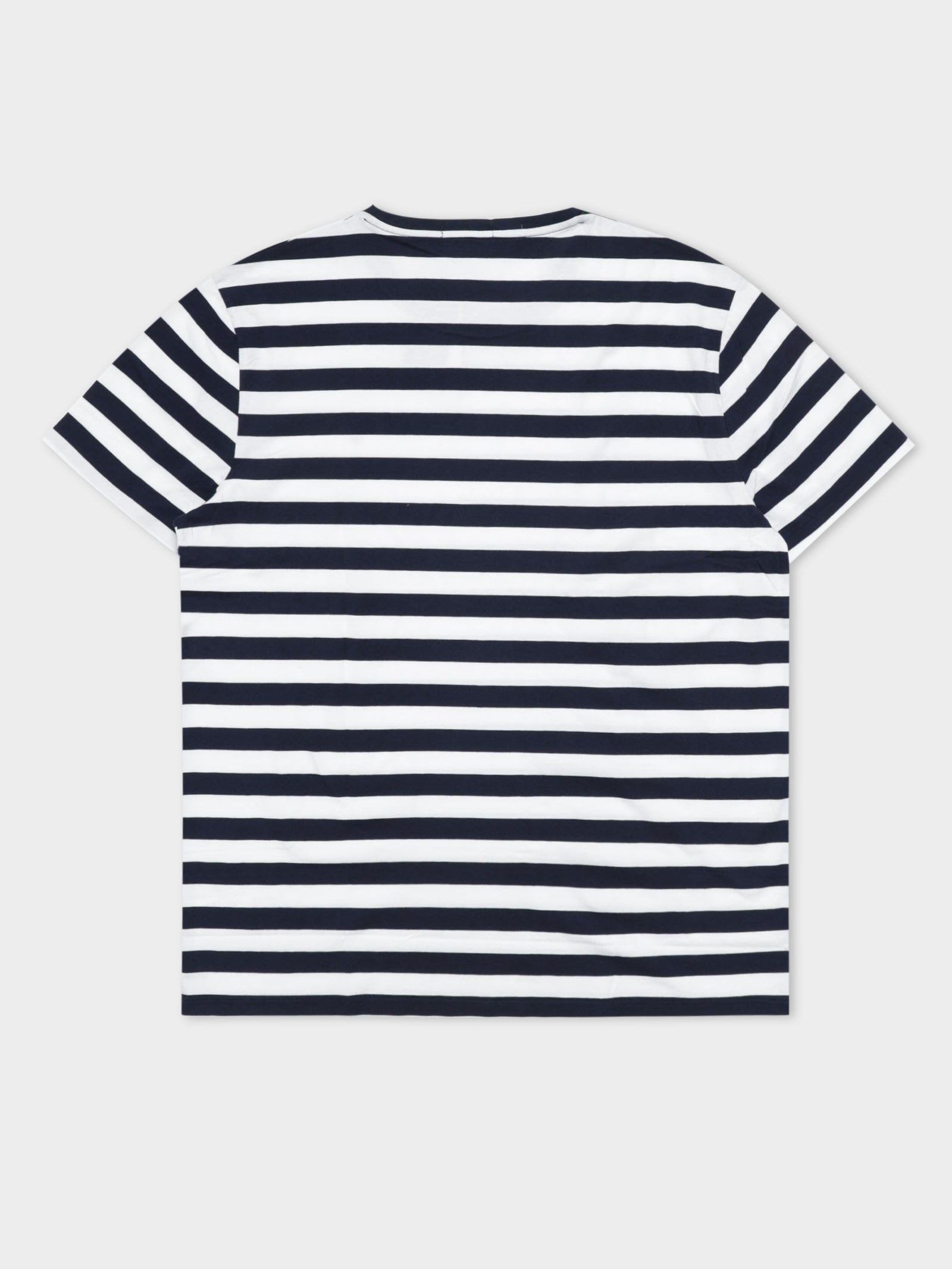 Stripe Short Sleeve T-Shirt in Navy & White