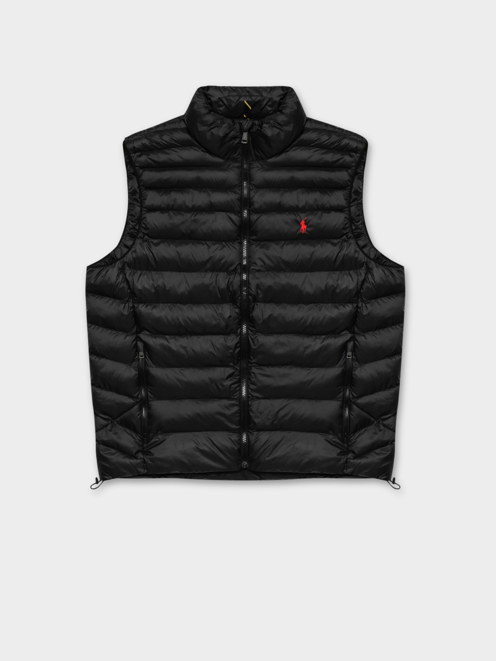 Recycled Lightweight Down Vest in Black