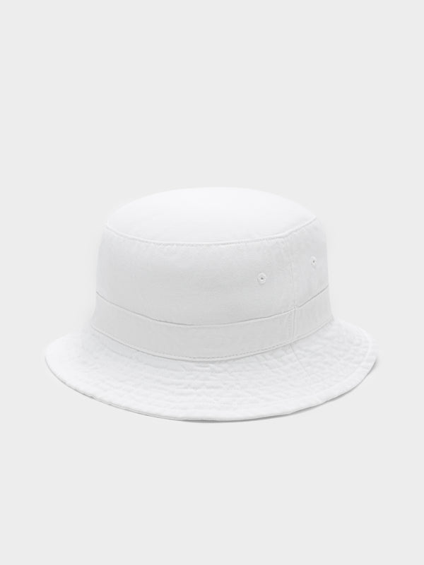 Polo ralph lauren Loft Bucket Hat in White & Navy | Glue Store