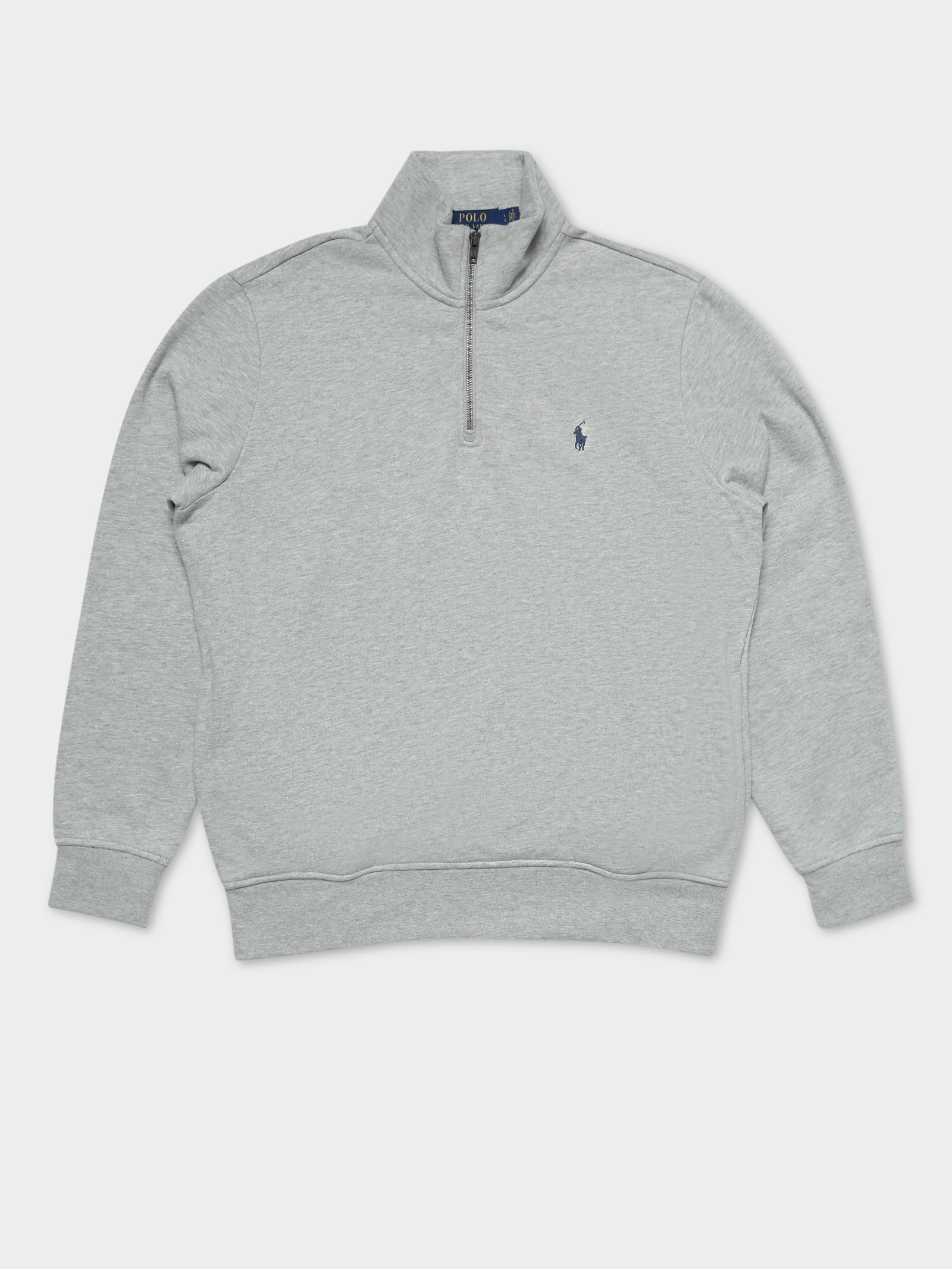 Vintage Zip Quarter Zip Sweat in Andover Heather