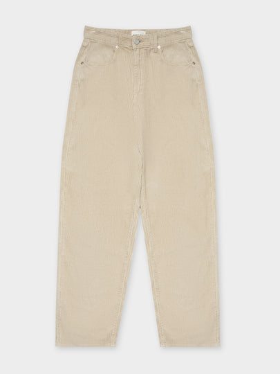 A Slouch Jeans in Sand Corduroy