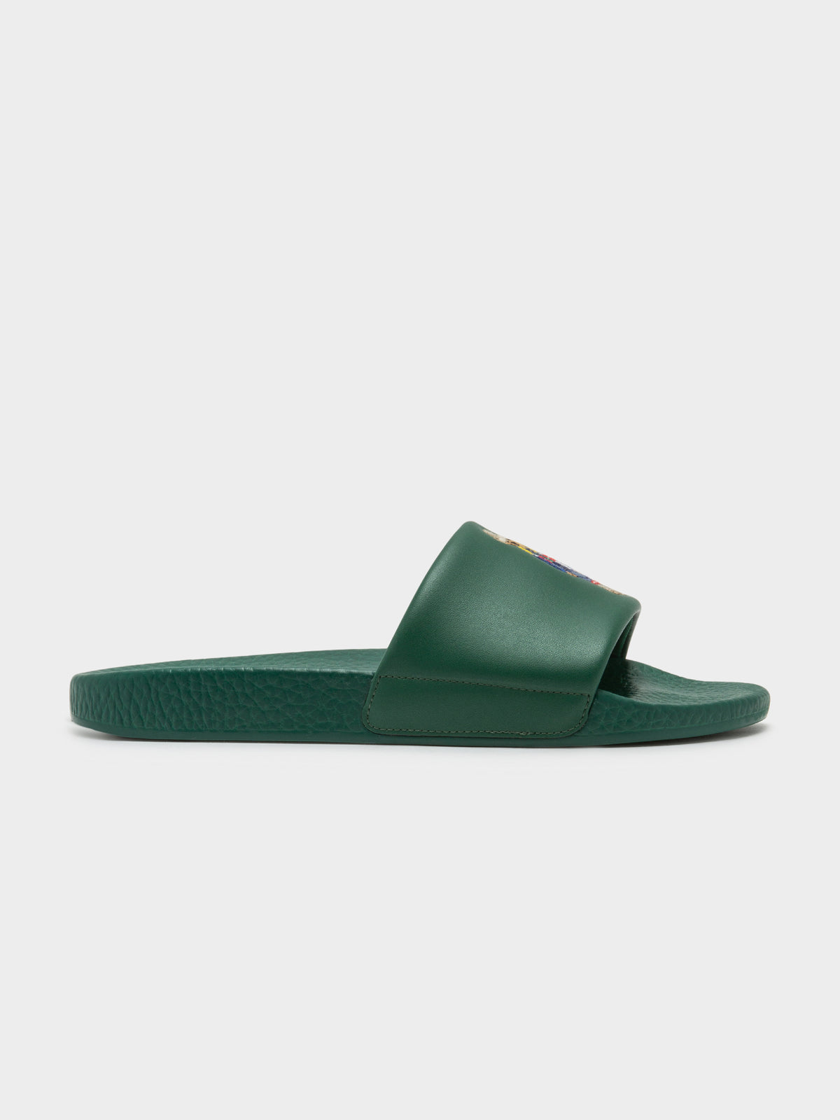 Polo Ralph Lauren Unisex Polo Bear Slides in Green | Green