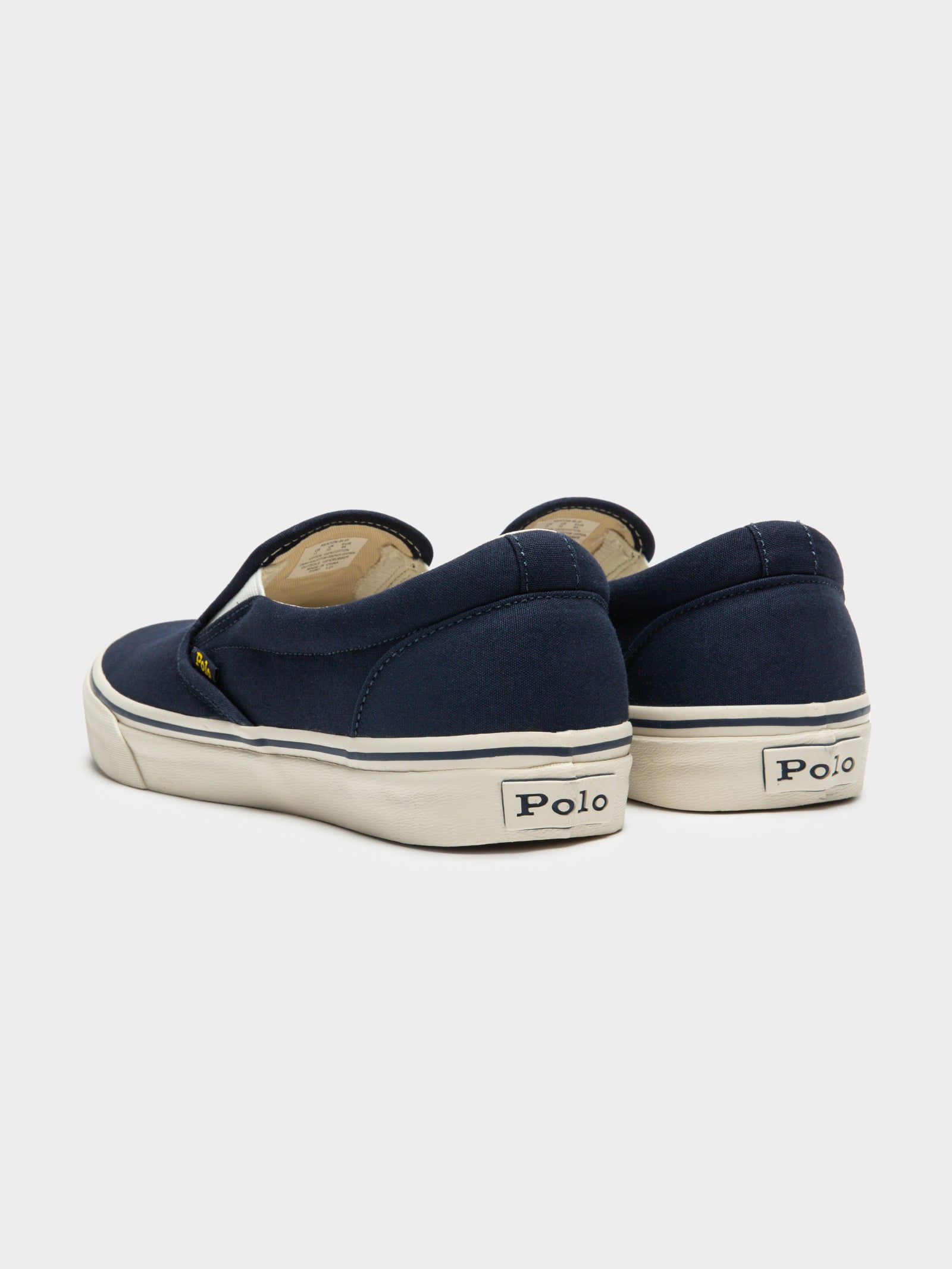 Mens Keaton Polo Bear Slip-On Sneakers in Navy Blue