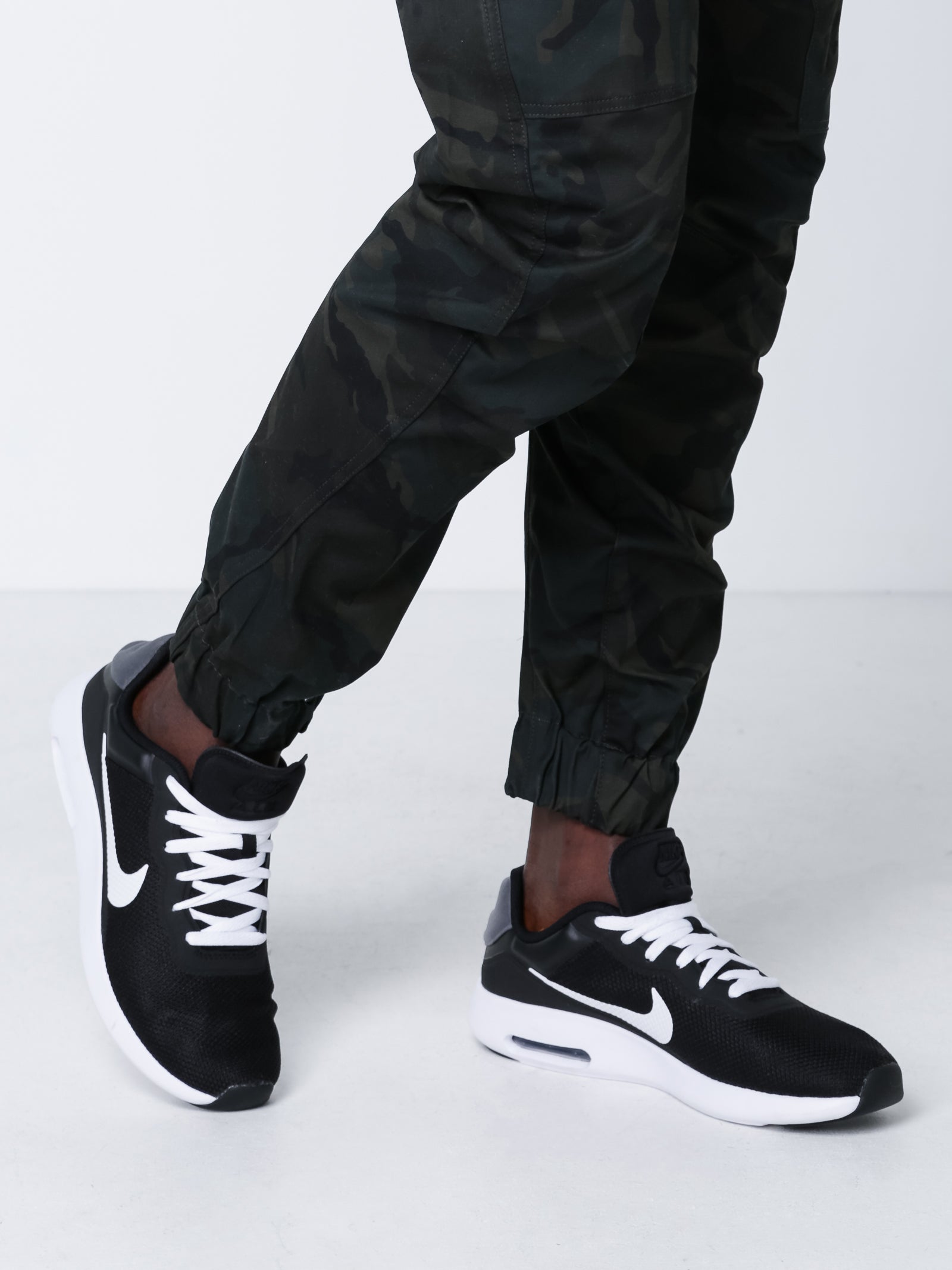 Mens Air Max Modern Essential Sneakers in Black & Grey