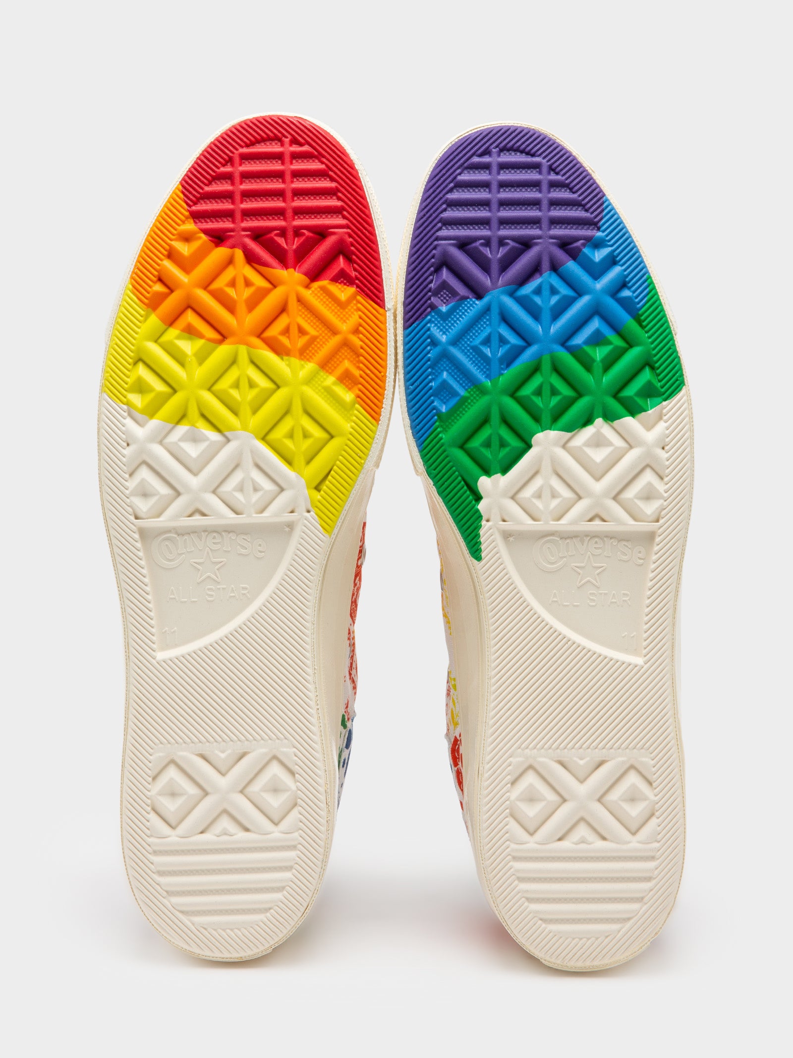 Converse rainbow cheap sole