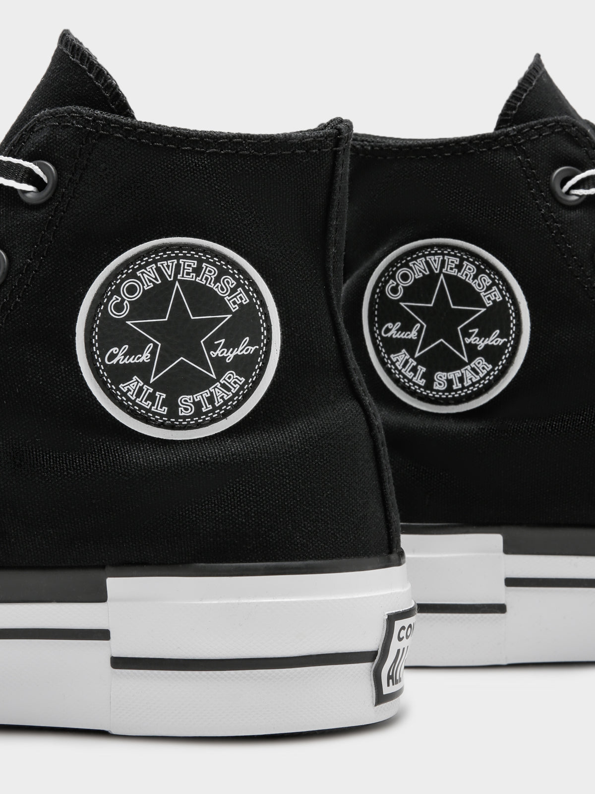 Converse Womens Chuck Taylor All Star Lift Outline Sketch Sneakers in Black & White | Black/White