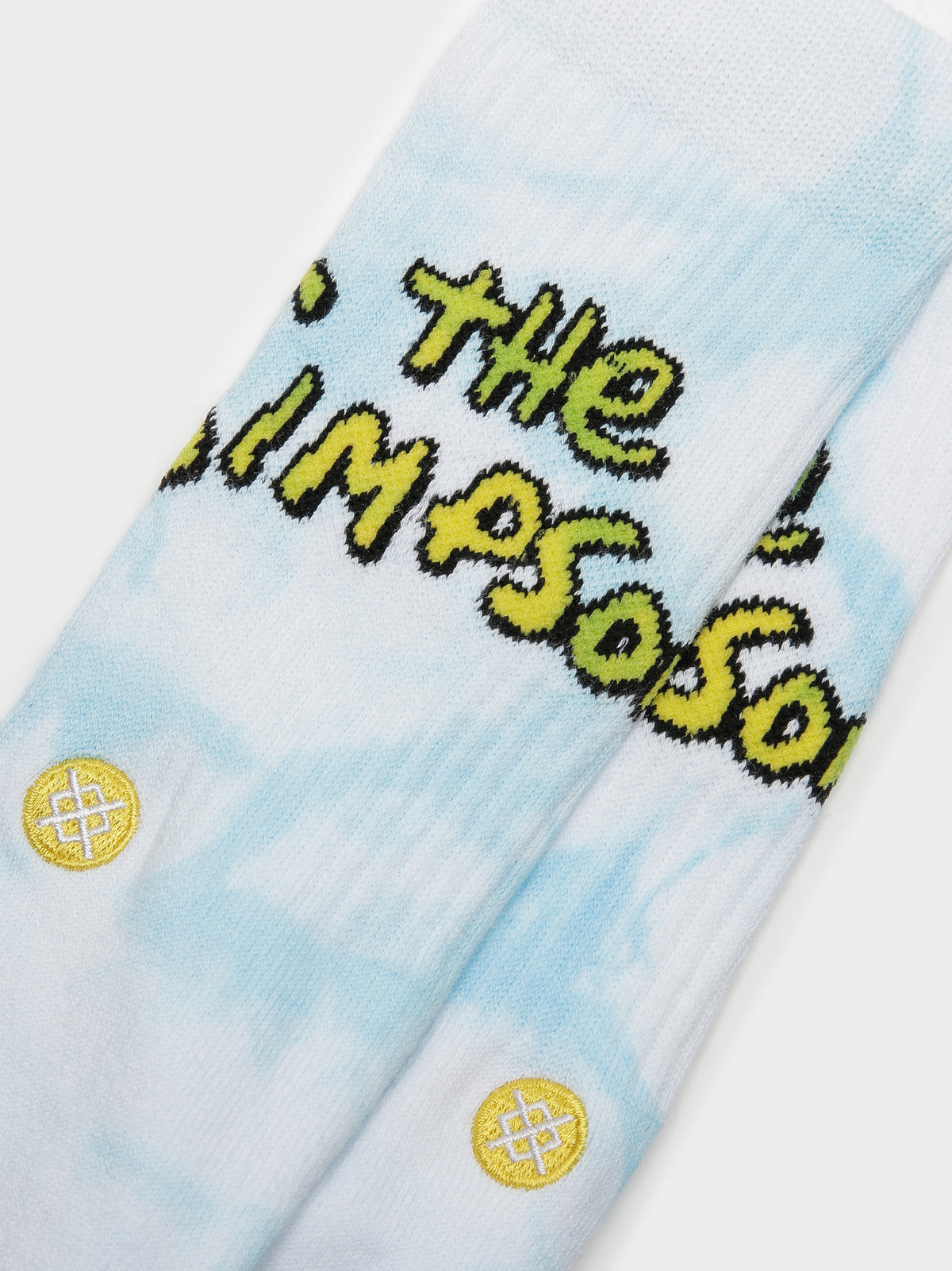 Stance 1 Pair of Simpsons Intro Crew Socks in White & Blue | White/Blue