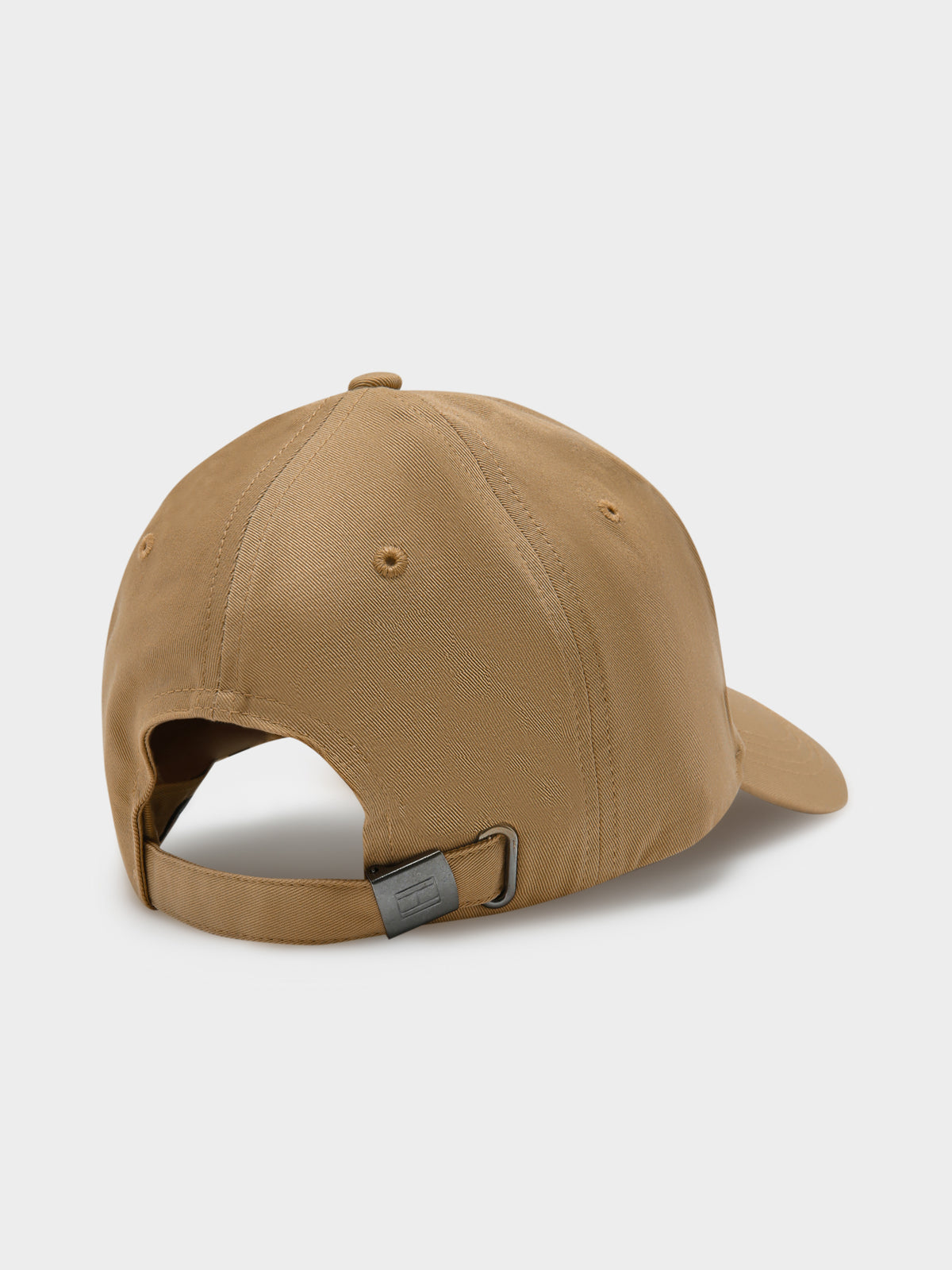 Tommy Hilfiger Essential Flag Embroidery Twill Cap in Classic Khaki | Tan