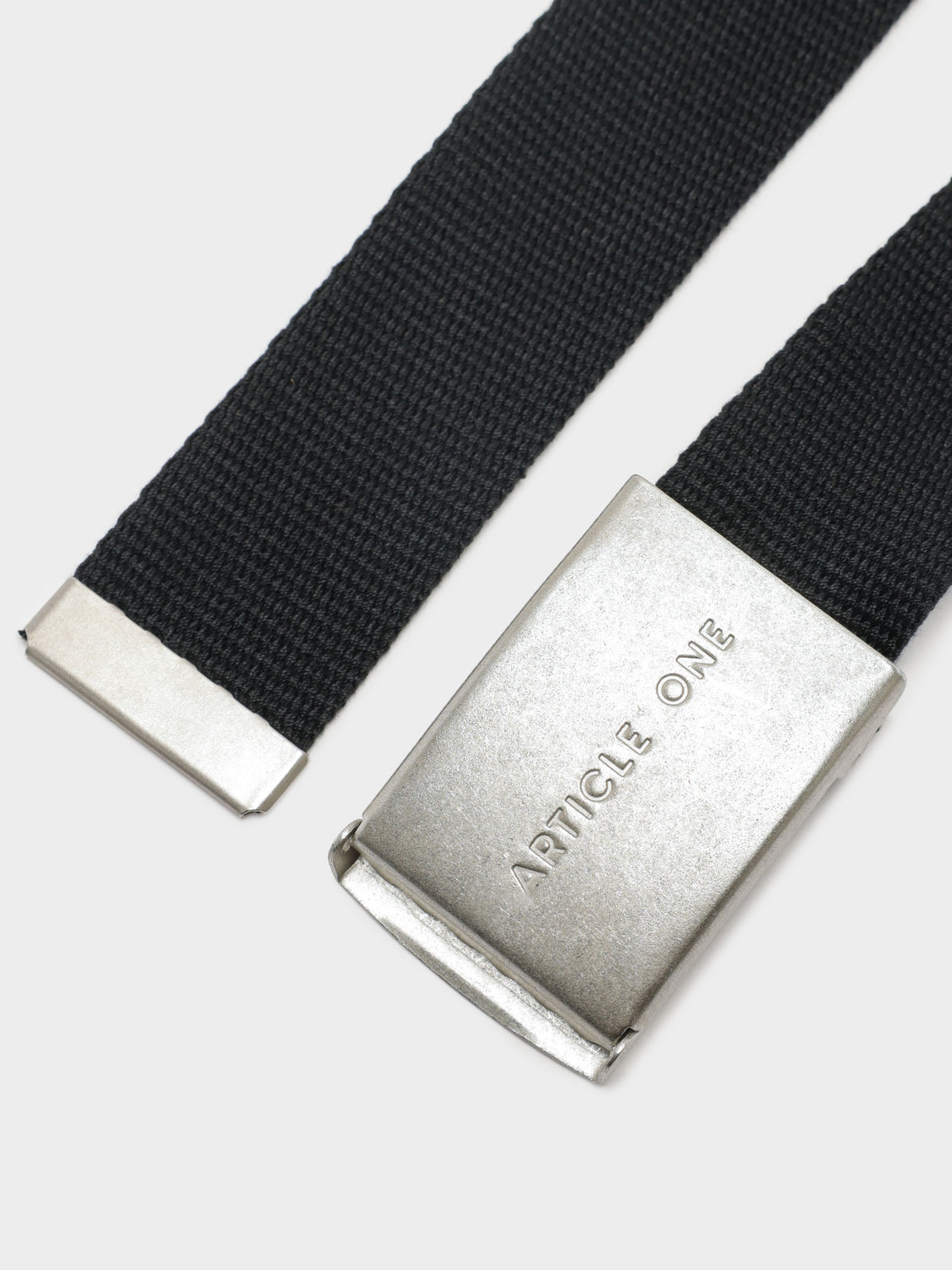 Article One Canvas Belt in Black | Black