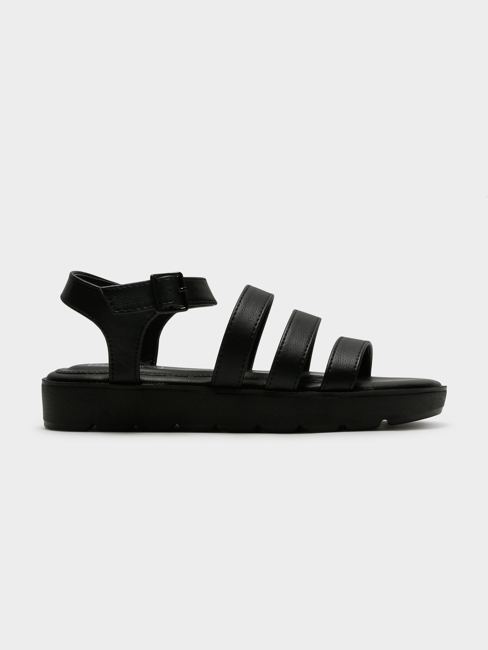 The Saxon Sandals in Black Glue Store