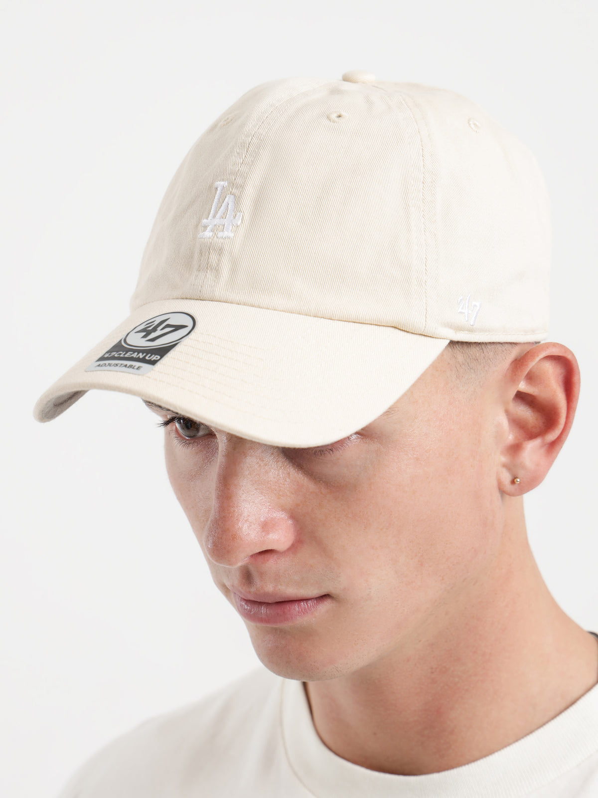 47 Brand LA Dodgers Baseball Cap in Natural | Natural