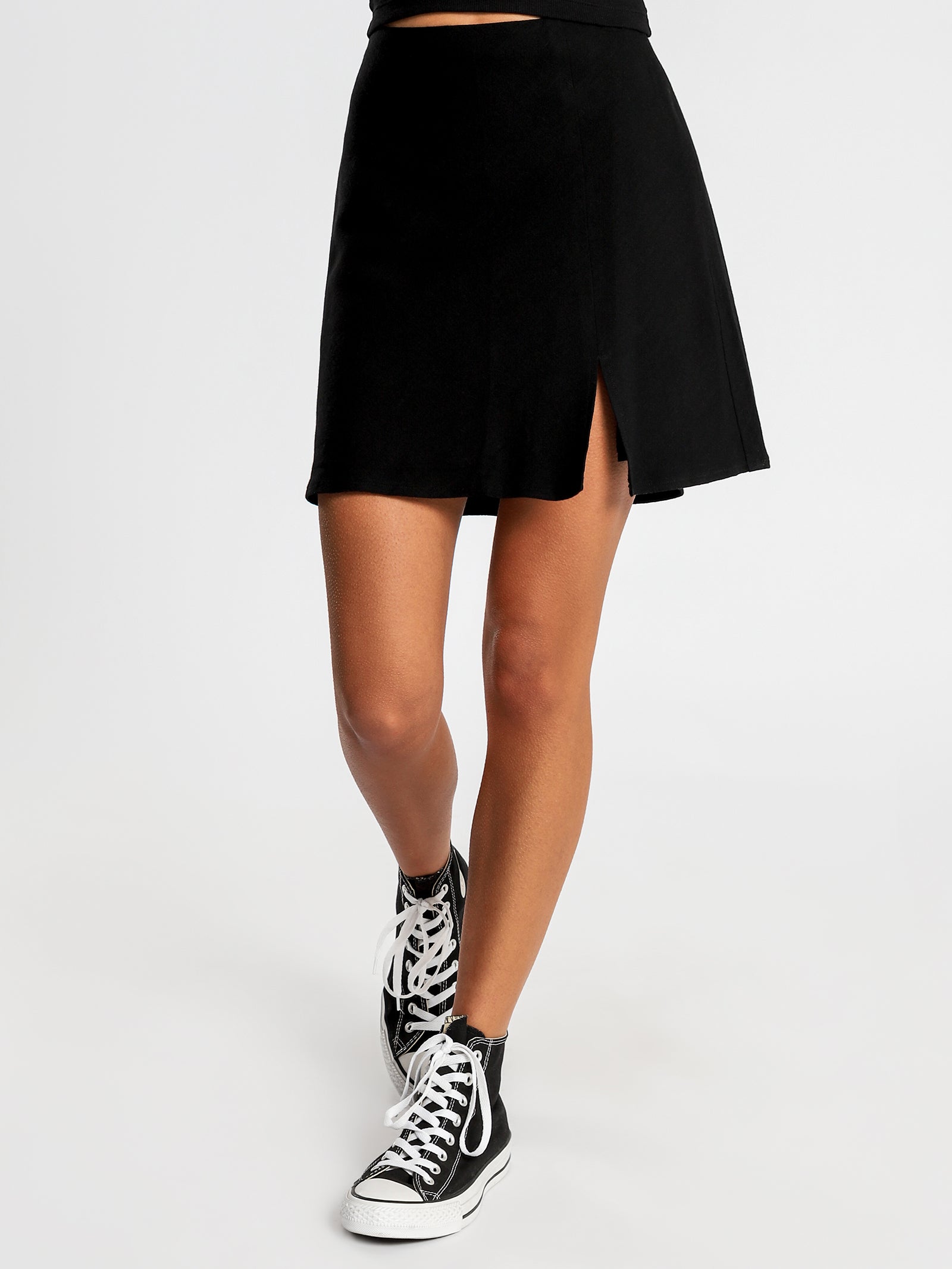 Venus Mini Skirt in Black - Glue Store