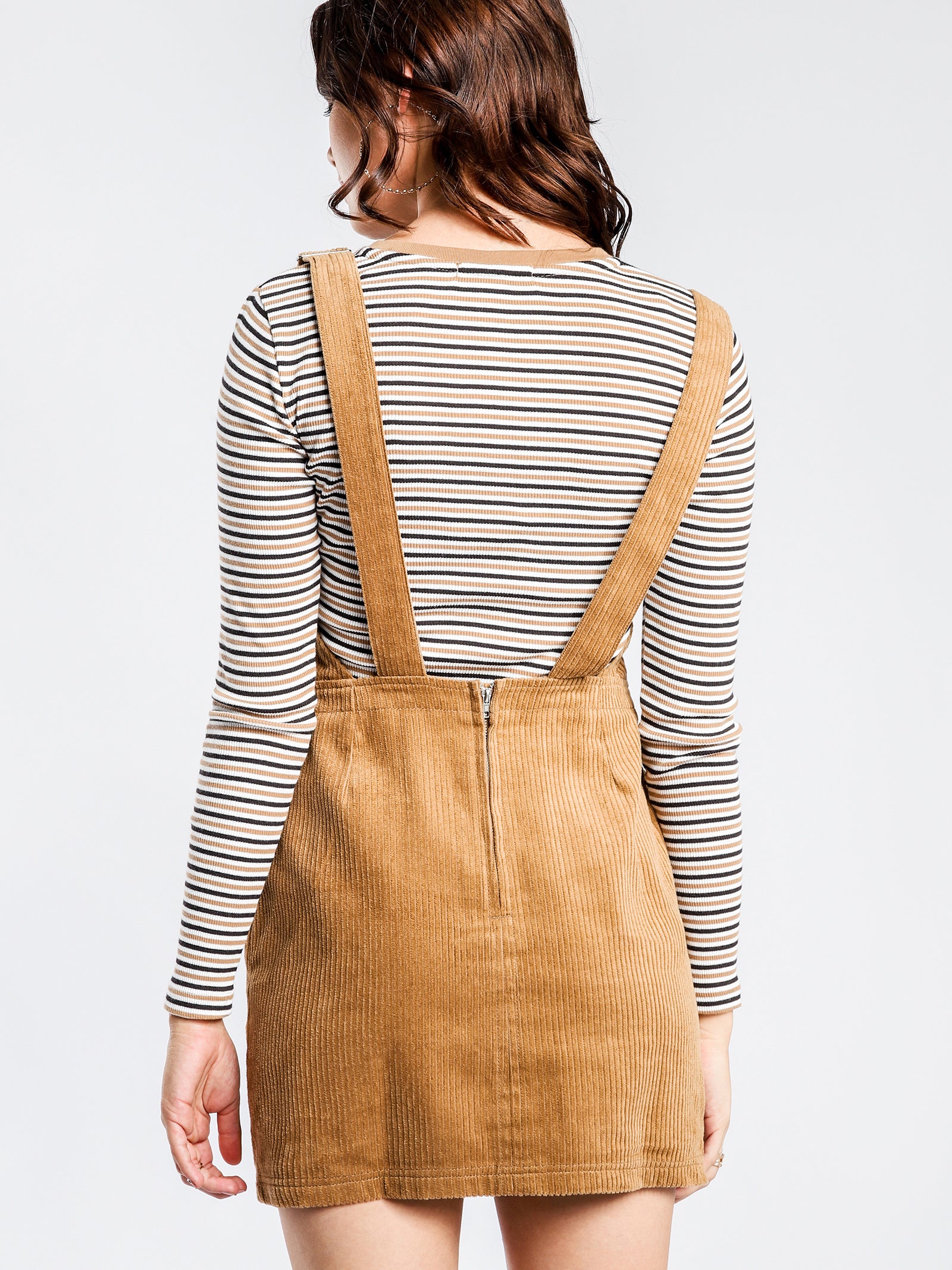 Tan cord pinafore clearance dress