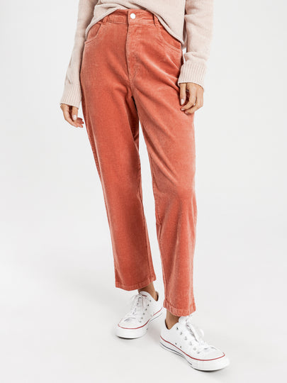 Mom Cord Pants in Blush