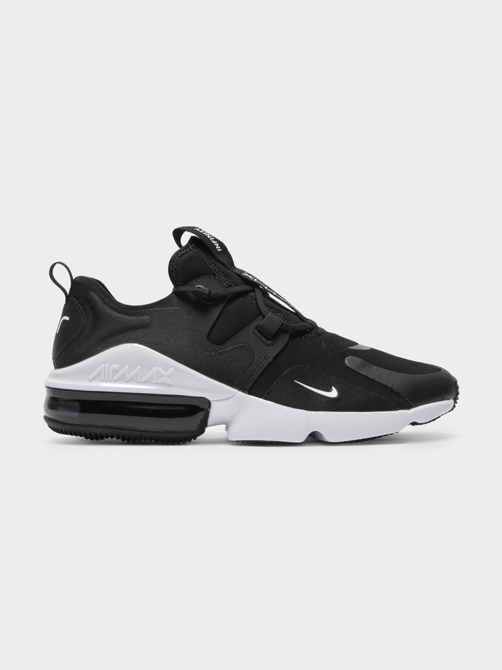 Mens Air Max Infinity Sneakers in Black & White