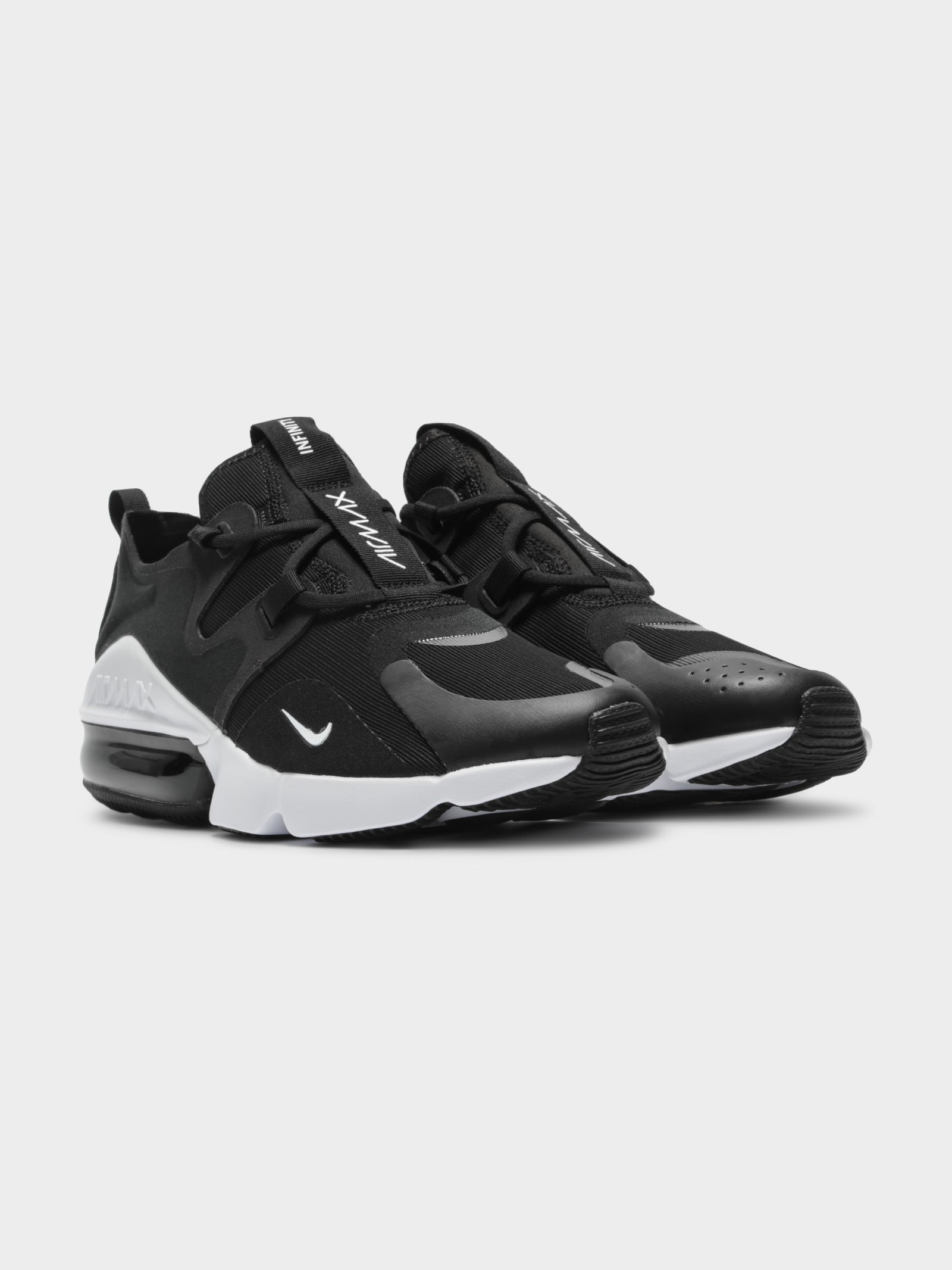 Mens Air Max Infinity Sneakers in Black & White