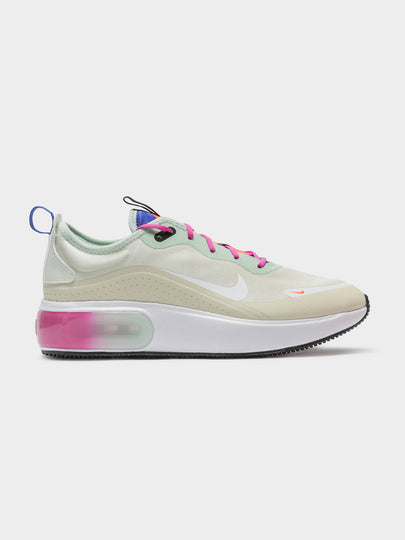 Womens Air Max Dia Sneakers in Fossil Pink & Green