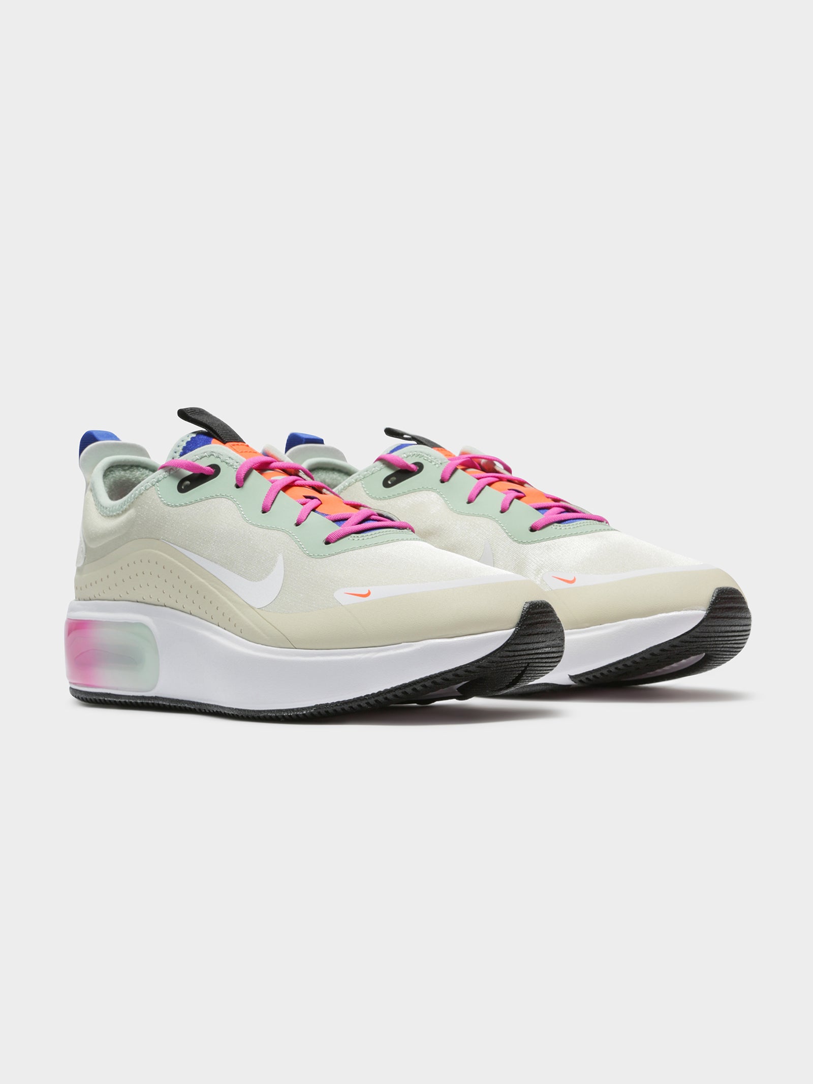 Womens Air Max Dia Sneakers in Fossil Pink & Green