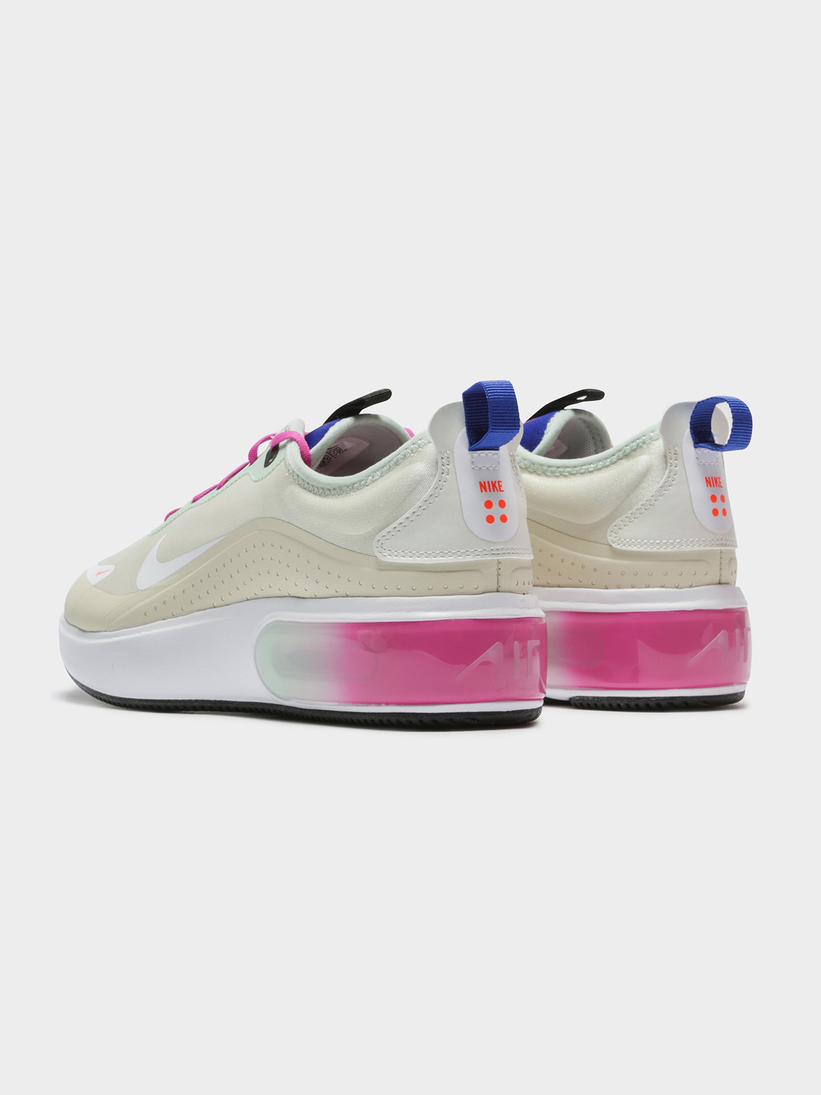 Womens Air Max Dia Sneakers in Fossil Pink & Green