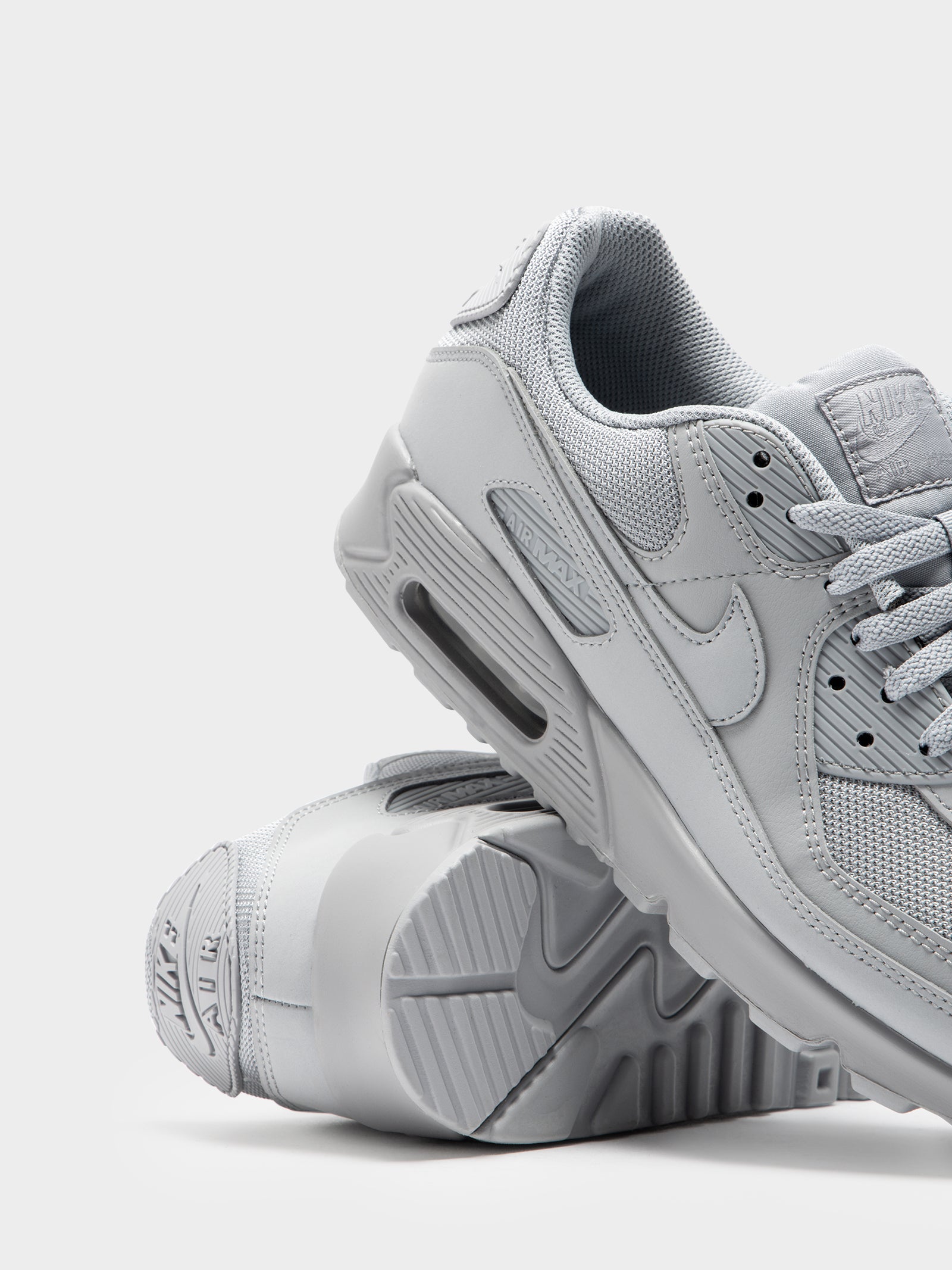 Mens Air Max 90 Sneakers in Wolf Grey