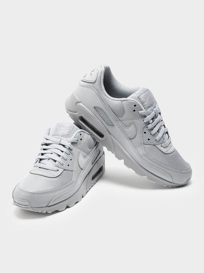 Mens Air Max 90 Sneakers in Wolf Grey