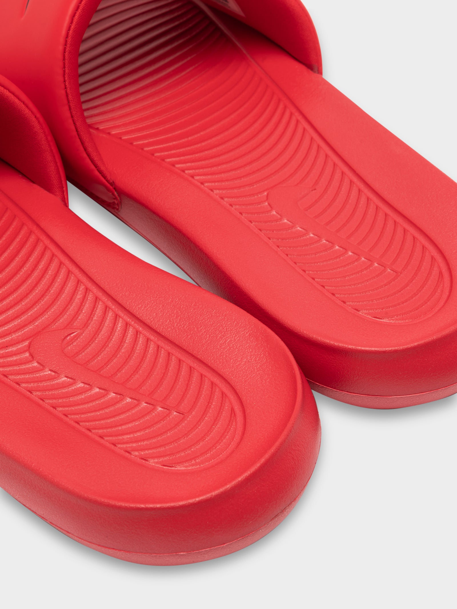 Nike Mens Victori One Slides in Red Black Redblack Glue Store