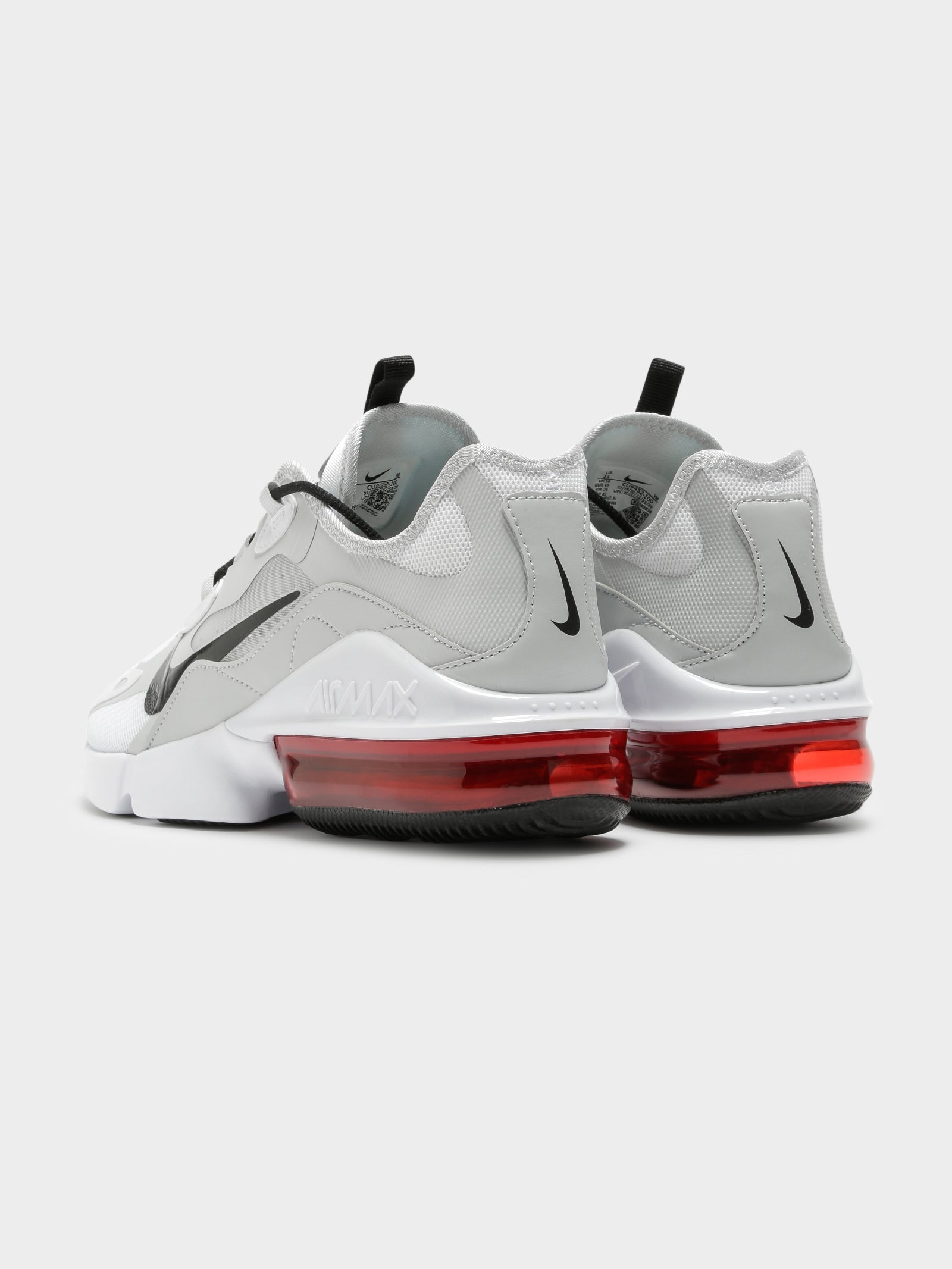 Mens Air Max Infinity 2 Sneakers in White & Red