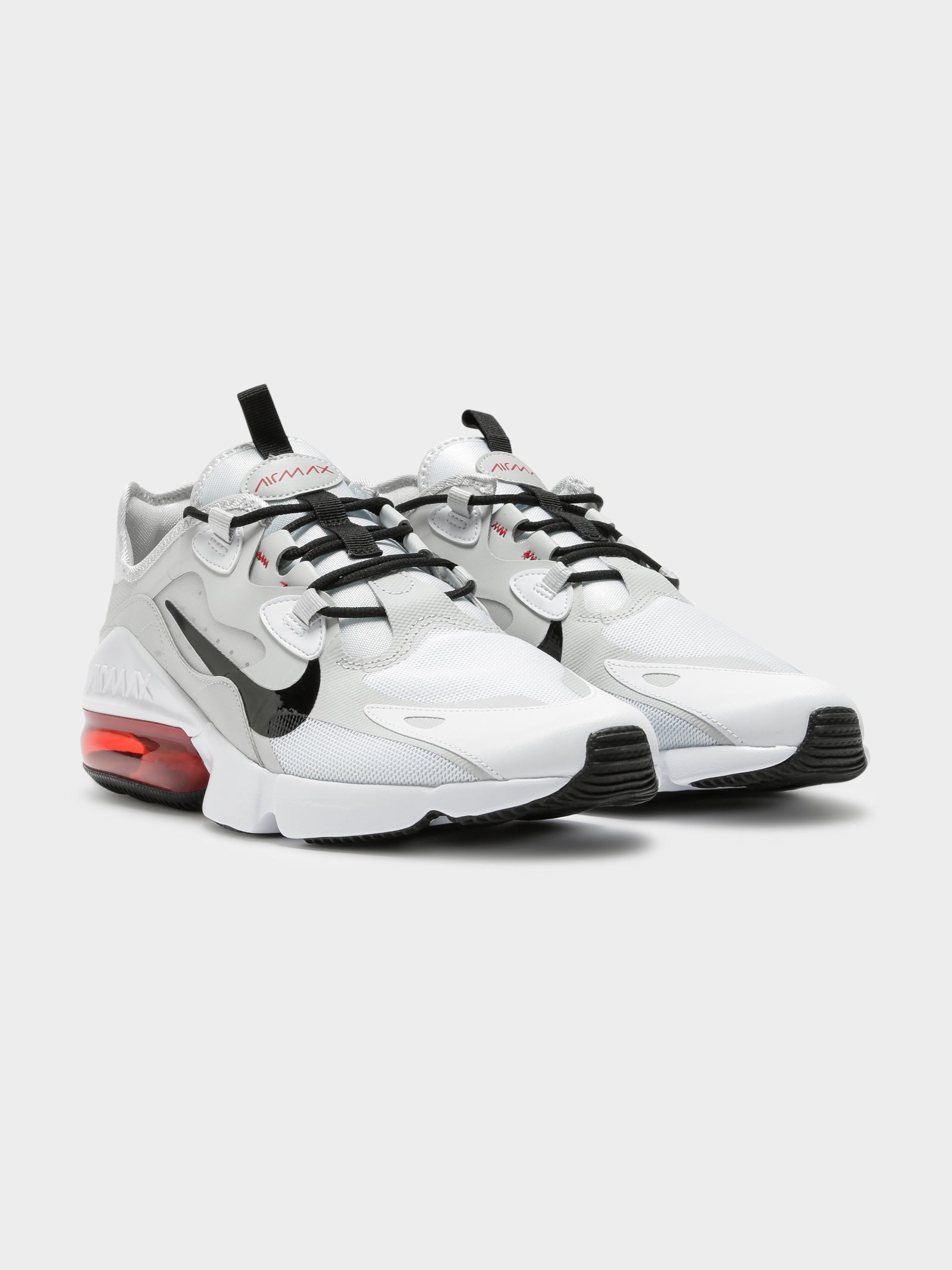 Mens Air Max Infinity 2 Sneakers in White & Red