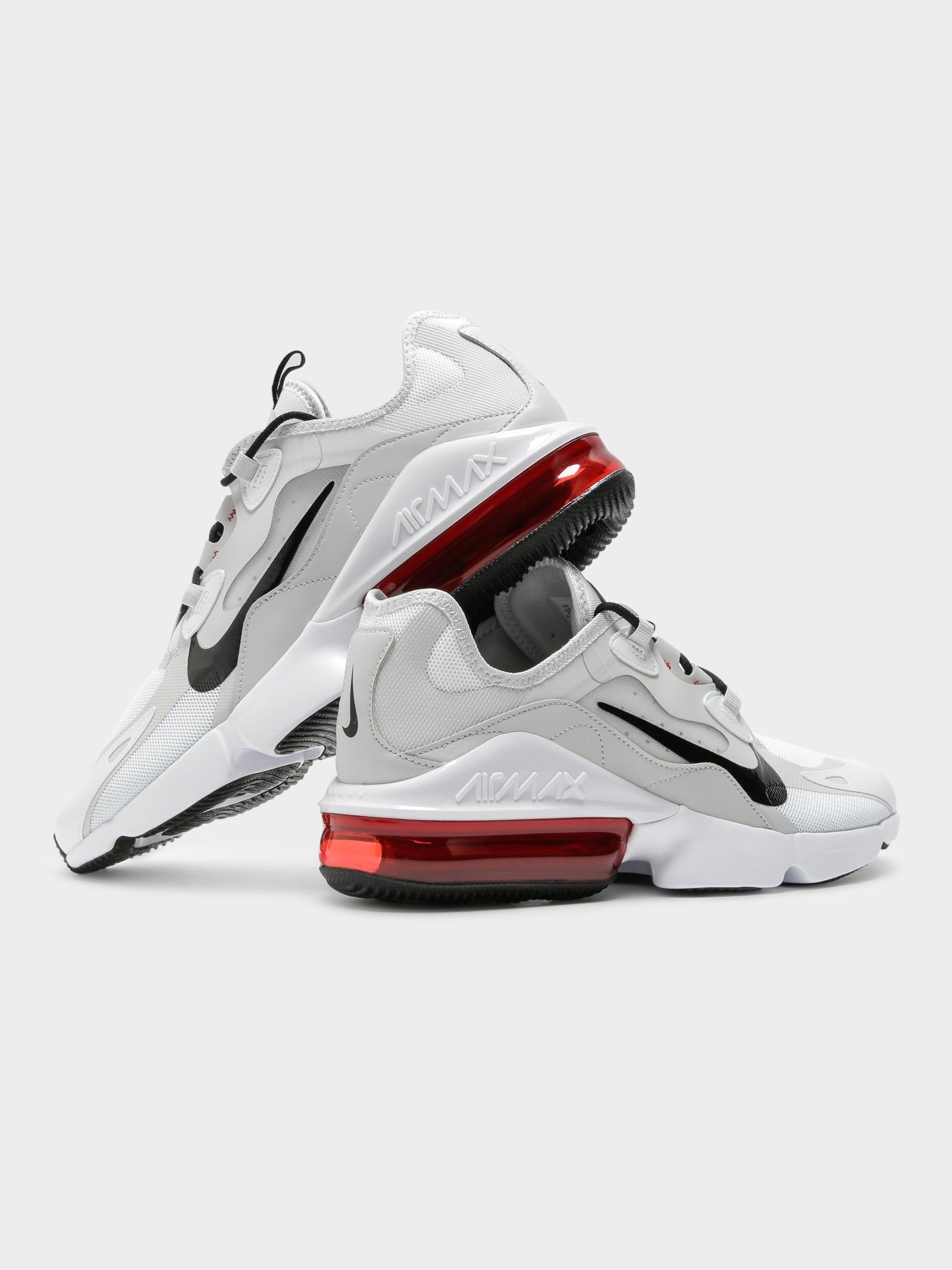 Mens Air Max Infinity 2 Sneakers in White & Red