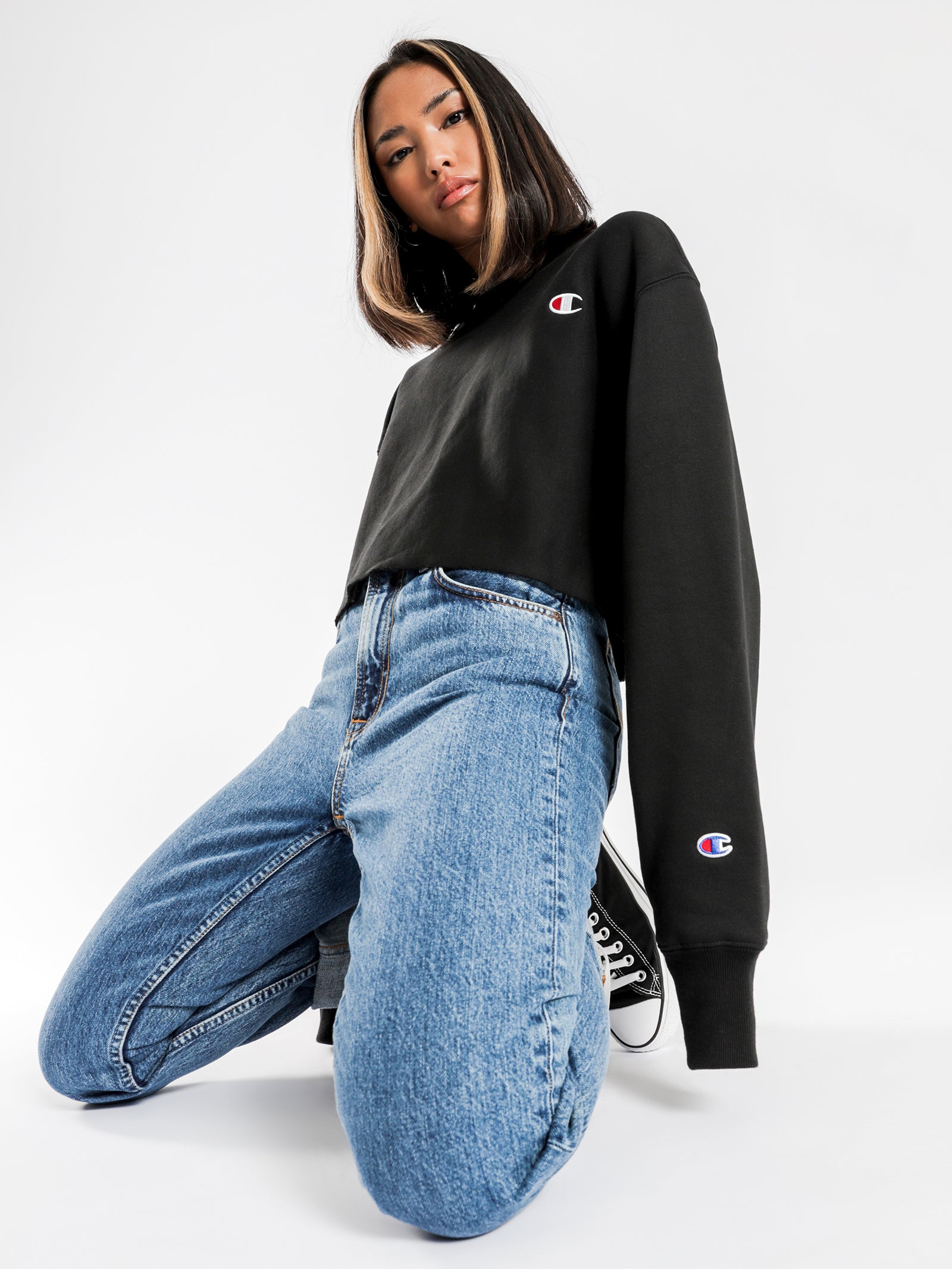 Champion hotsell cropped jumper