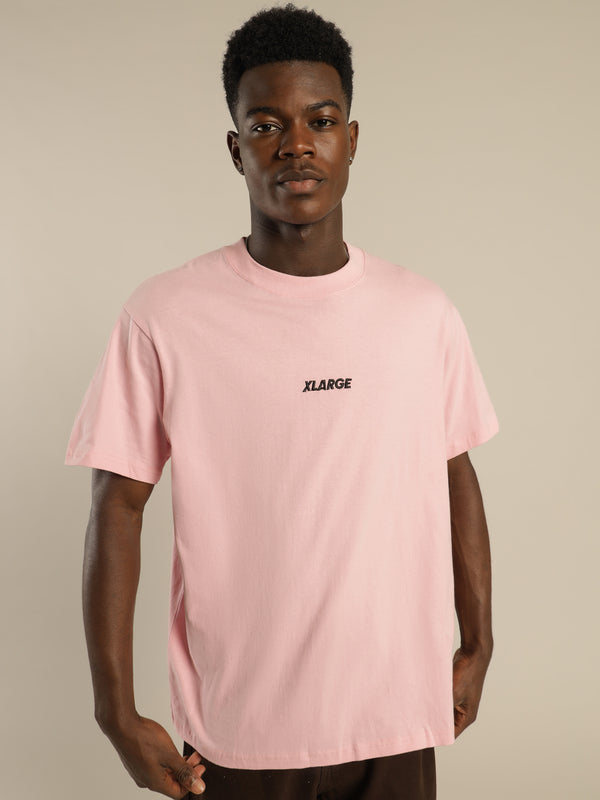 Xlarge 91 Text T-Shirt in Pink Pink | Glue Store