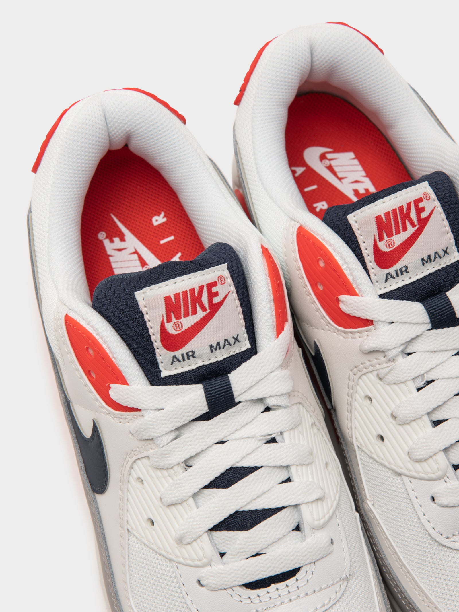 Nike air max 90 essential navy white on sale red