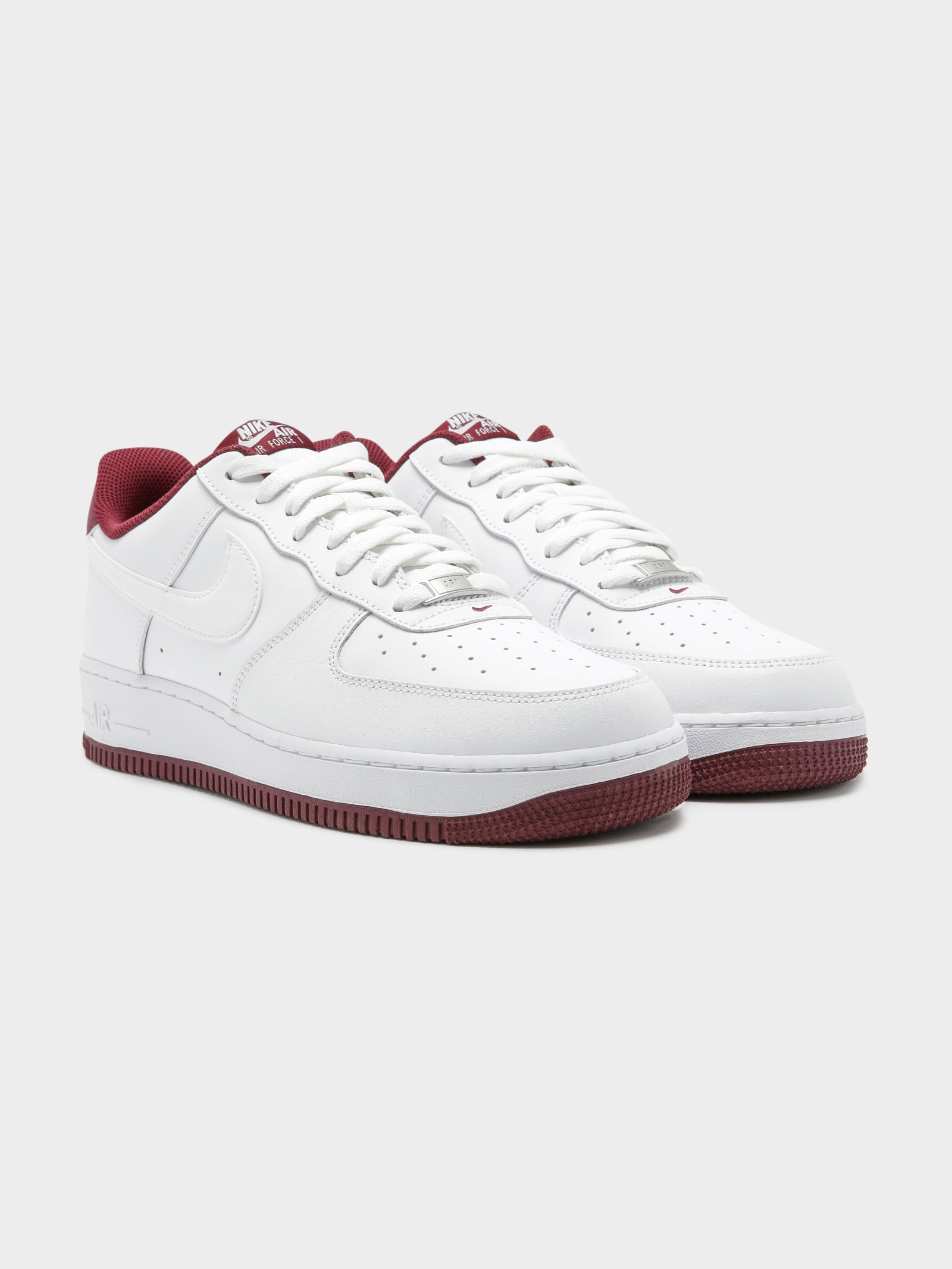 Nike air force hot sale 1 burgundy mens