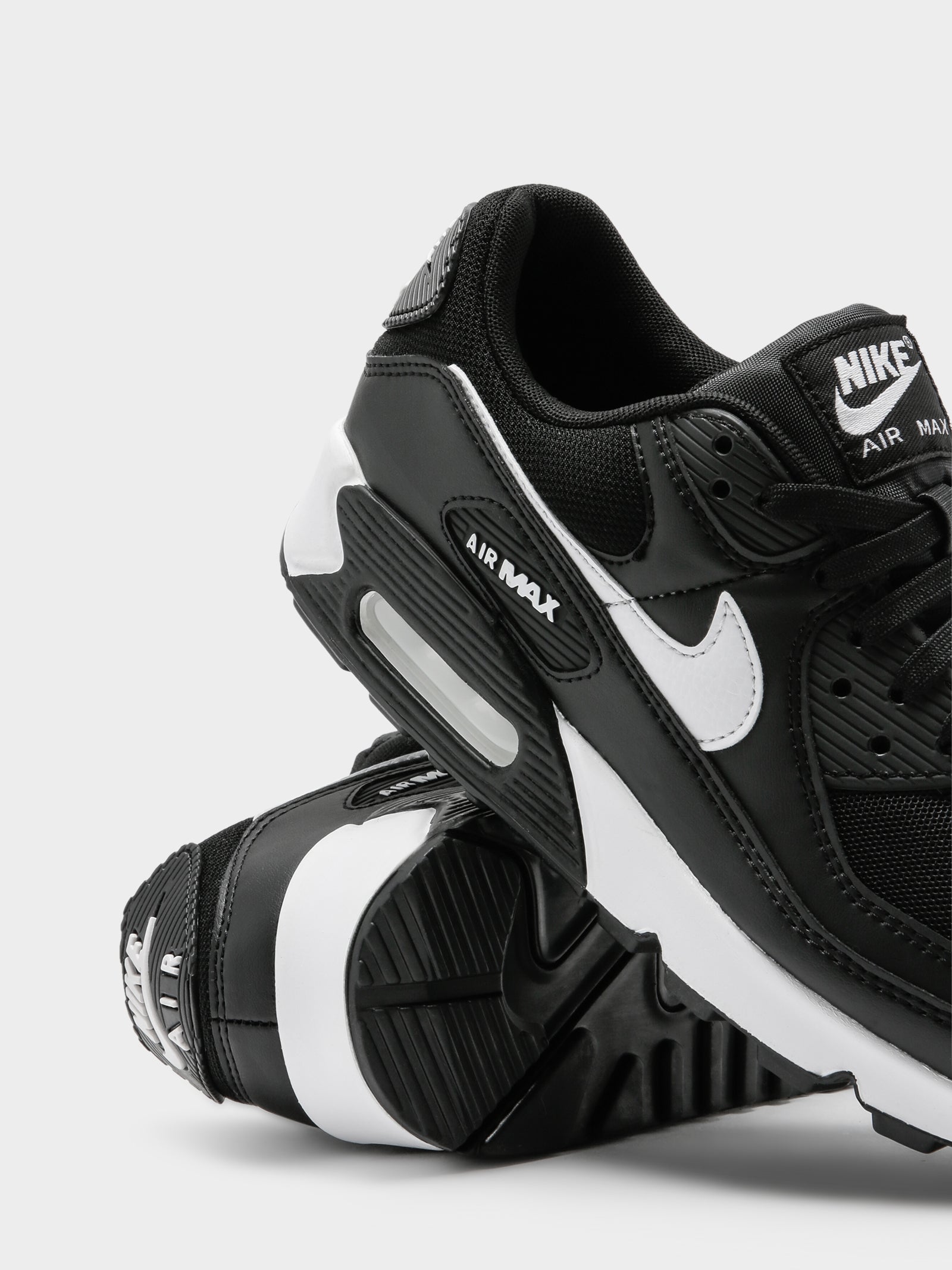 Nike Womens Air Max 90 Sneakers in Black & White | Glue Store