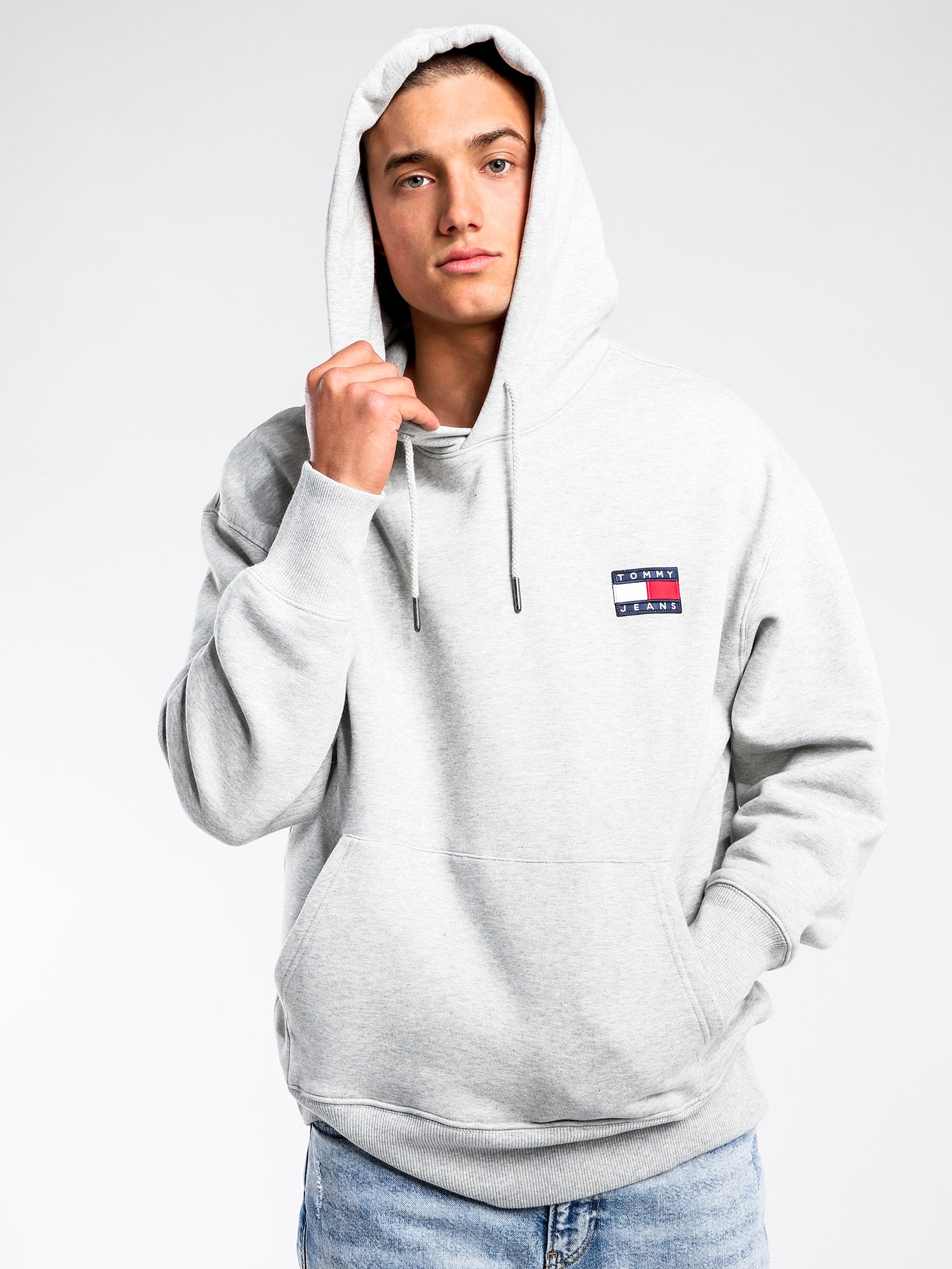 Grey hilfiger hoodie online