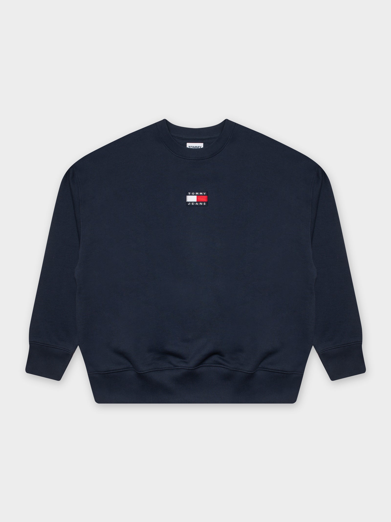 Tommy badge hot sale crew sweatshirt