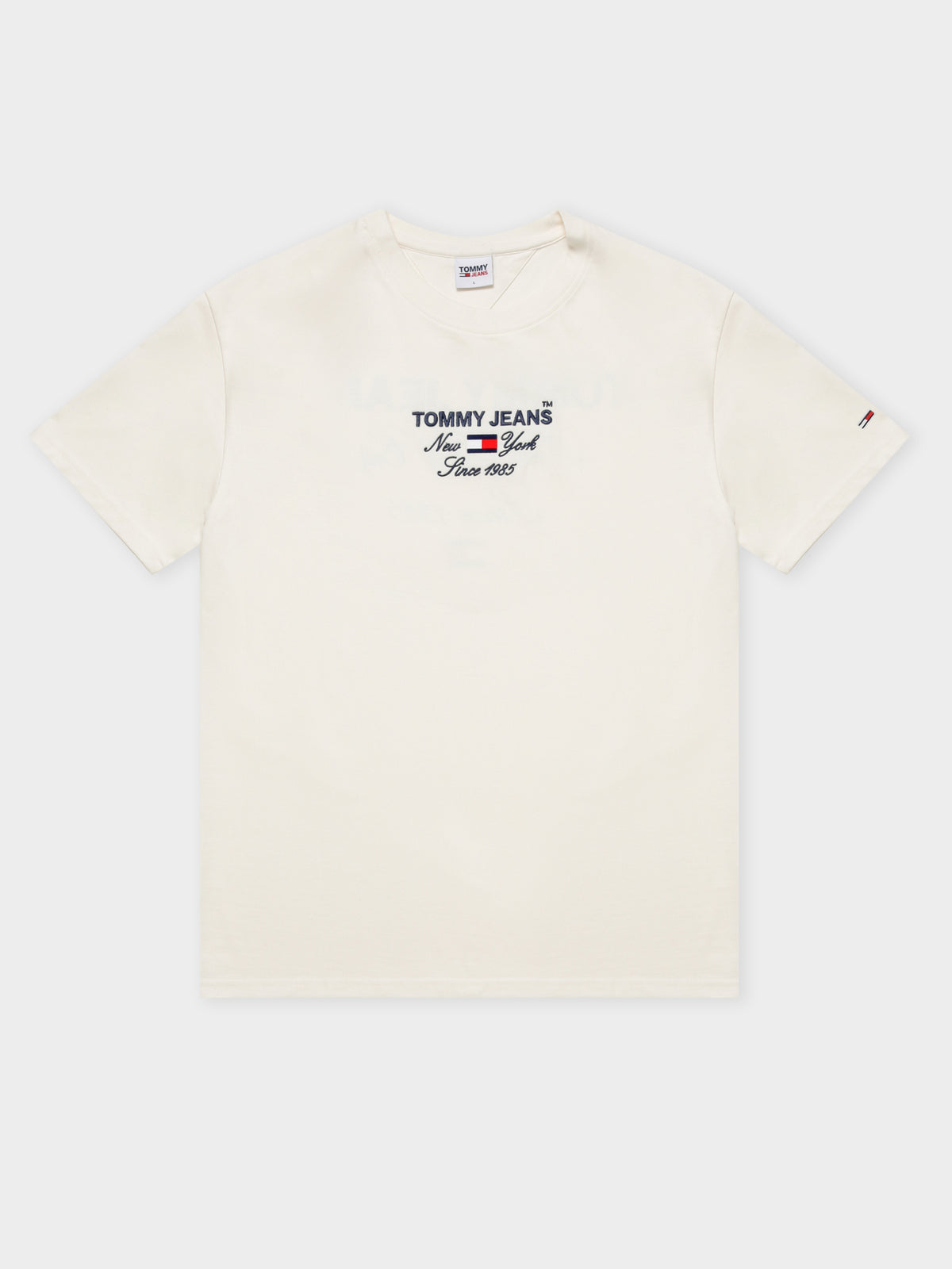 Tommy Hilfiger Timeless Font T-Shirt in Off White | Off White