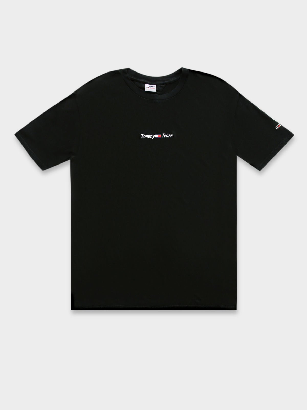 Tommy Hilfiger Casual Linear T-Shirt in Black | Black