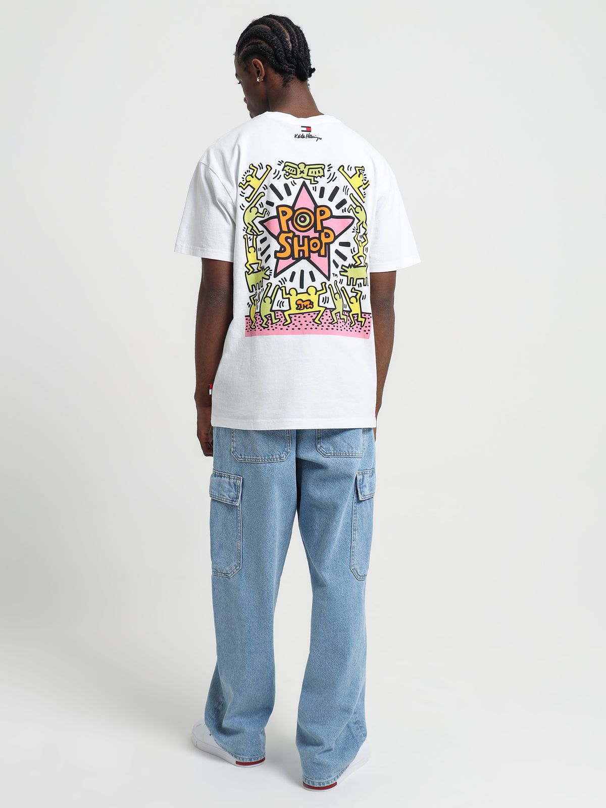 Tommy Hilfiger Keith Haring T-Shirt in White & Pop Shop | White