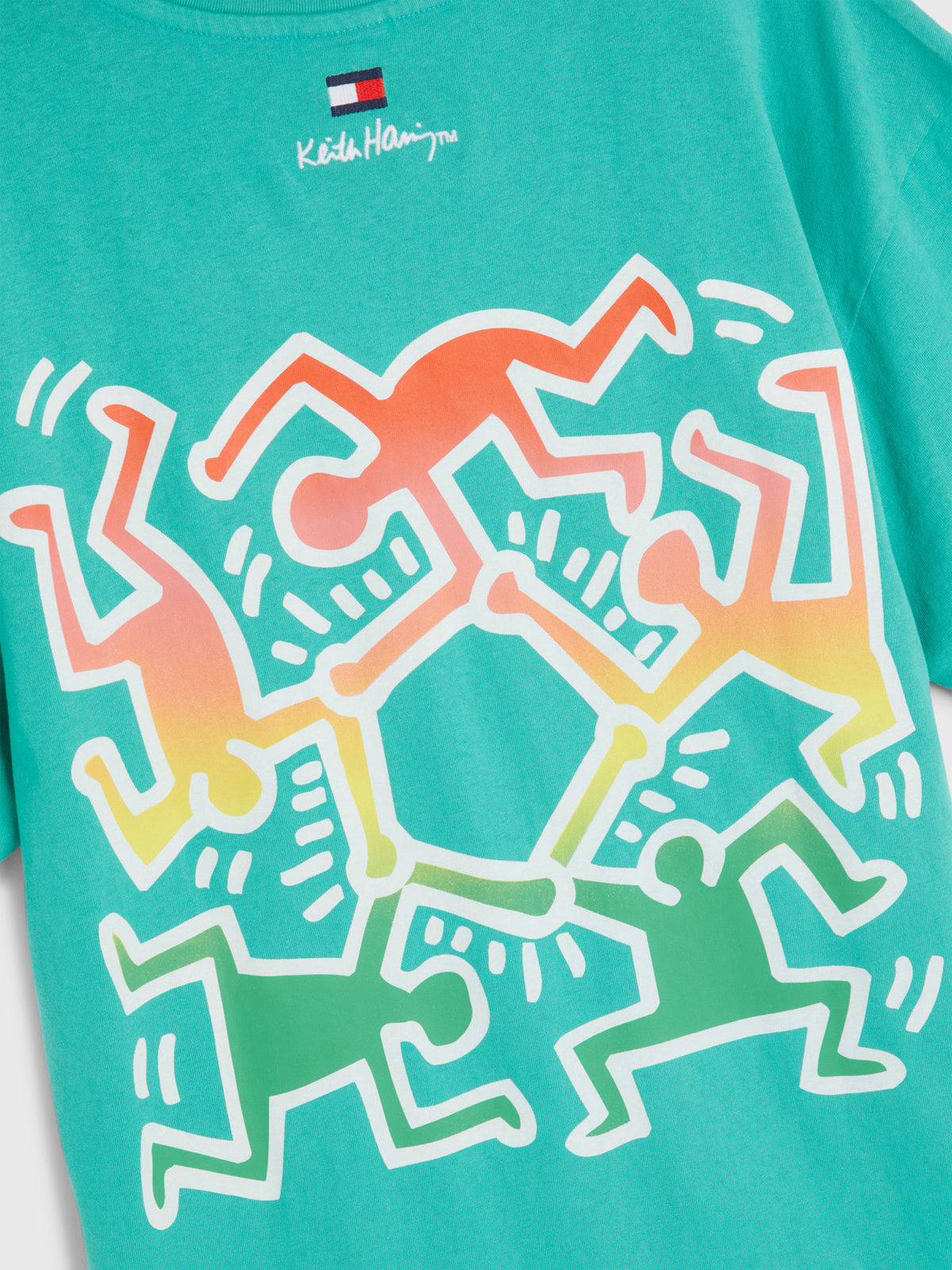 Tommy Hilfiger Keith Haring T-Shirt in Grecian Tile & Danci | Green