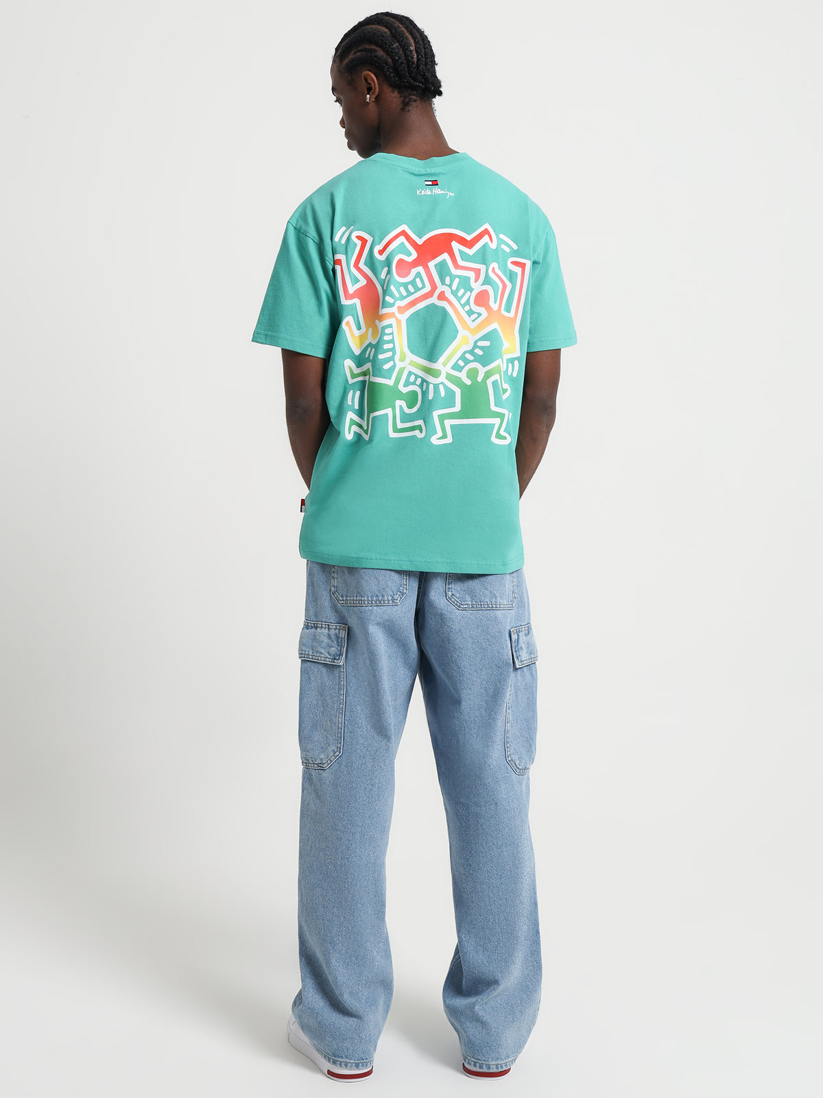 Tommy Hilfiger Keith Haring T-Shirt in Grecian Tile & Danci | Green