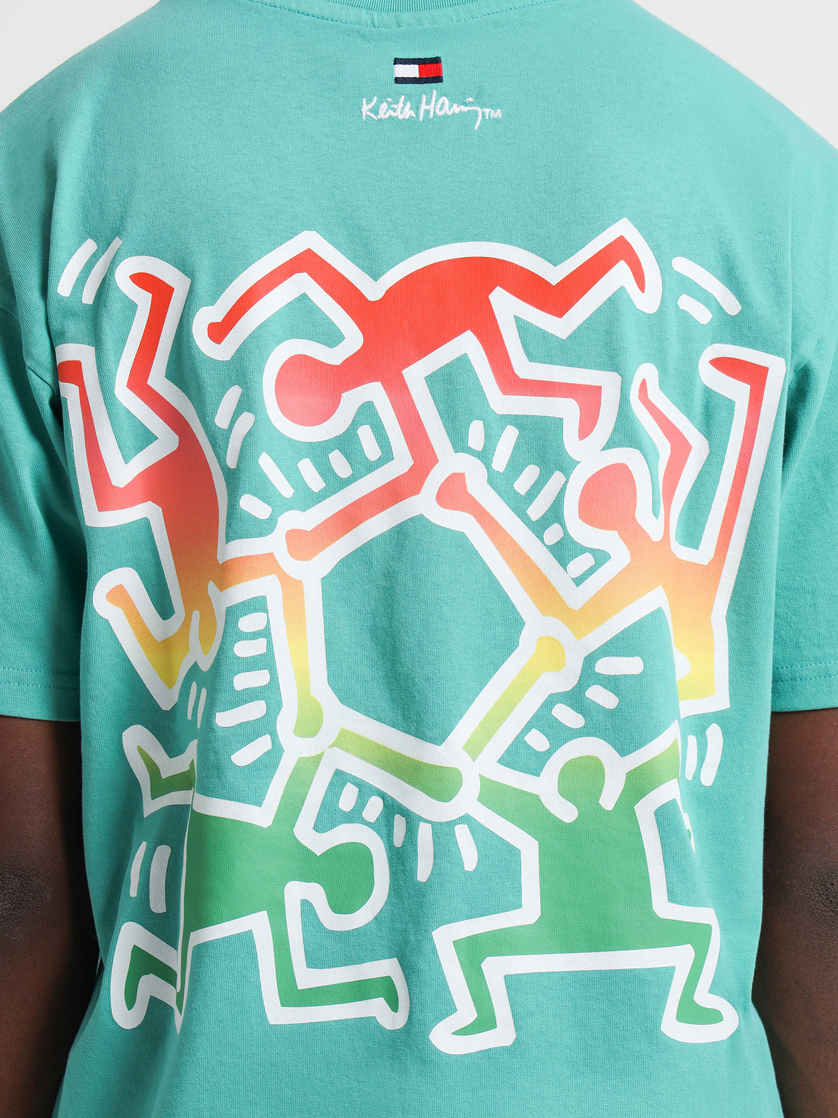 Tommy Hilfiger Keith Haring T-Shirt in Grecian Tile & Danci | Green