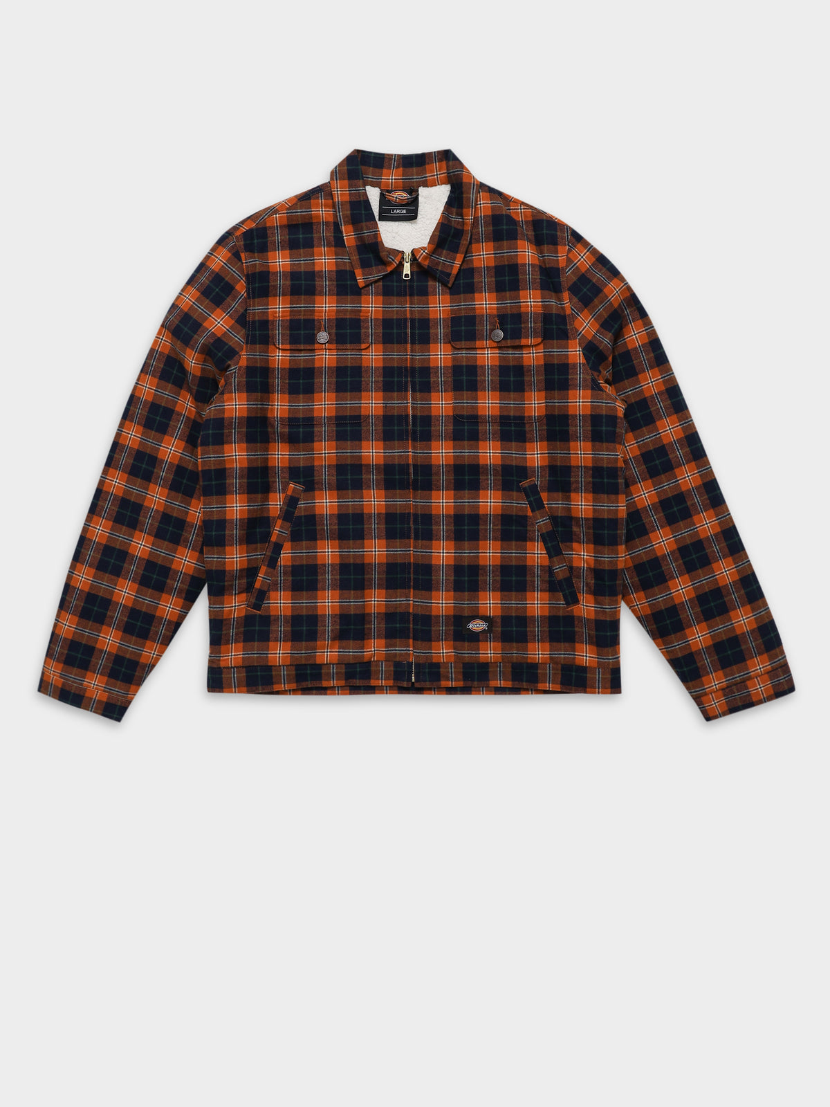 Dickies Alton Plaid Shacket in Brown | Brown