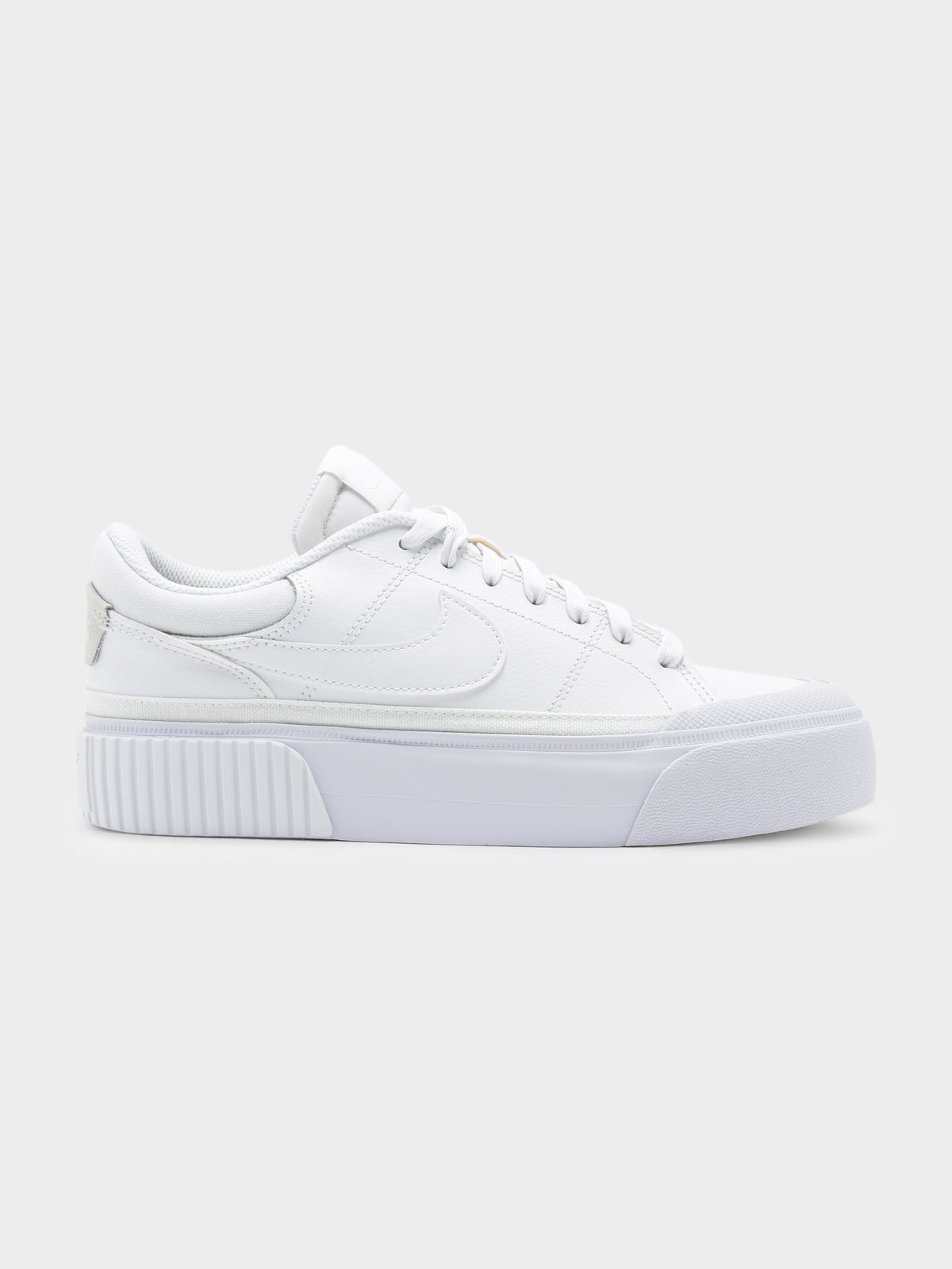 Nike Womens Court Legacy Lift Sneakers in White | White