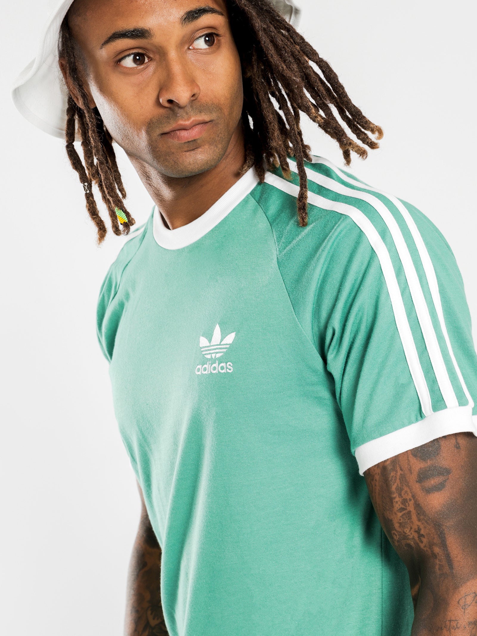 3 Stripes T Shirt in Teal