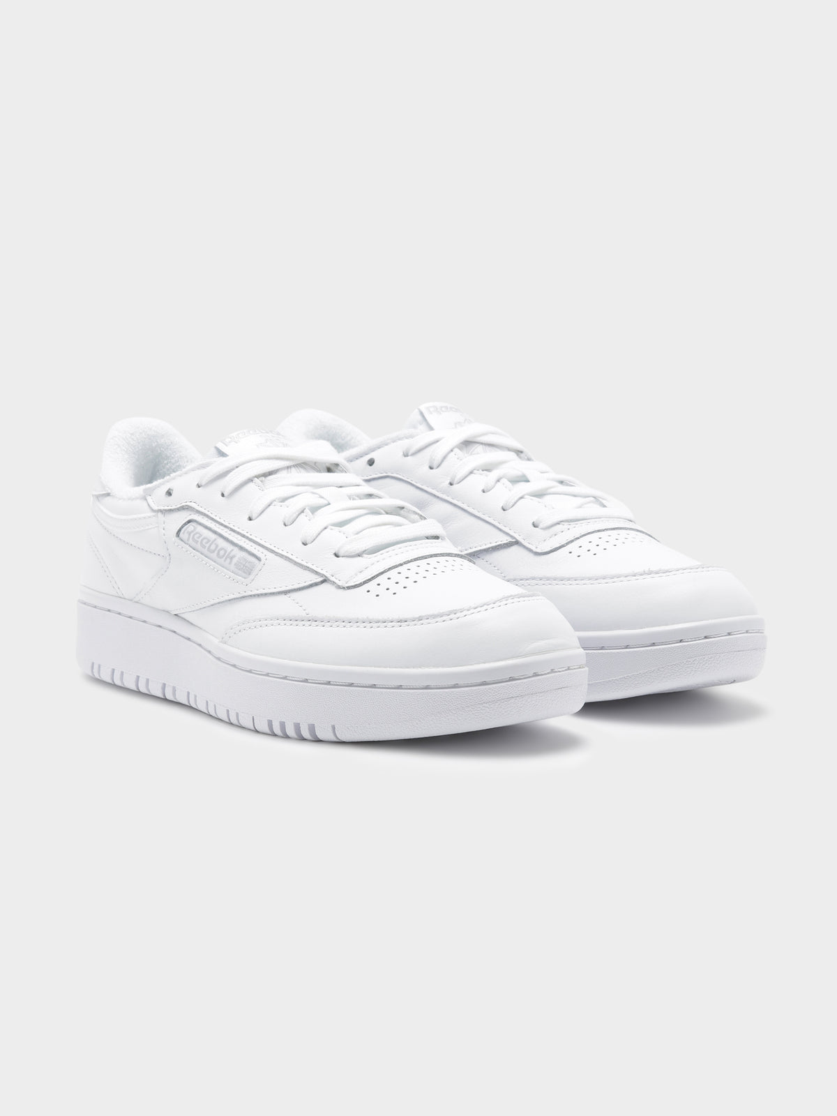 Reebok Womens Club C Double Sneakers in White | White