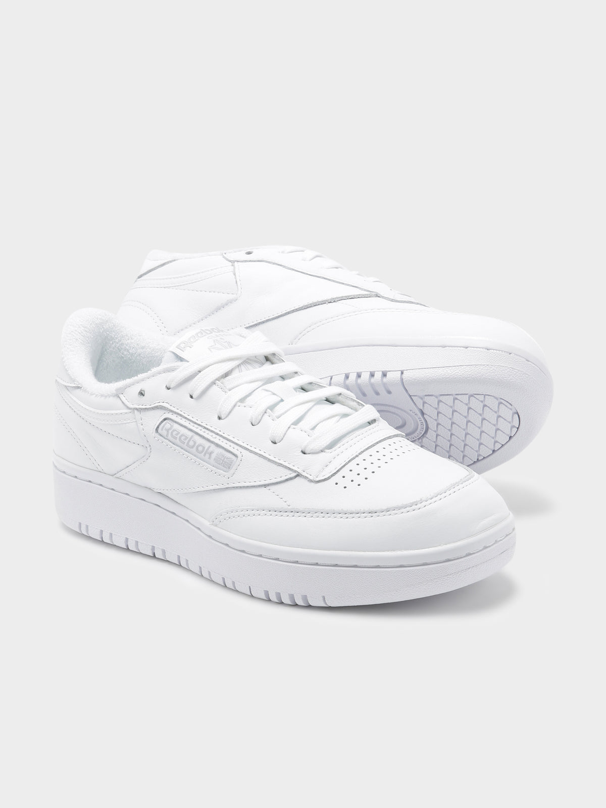 Reebok Womens Club C Double Sneakers in White | White