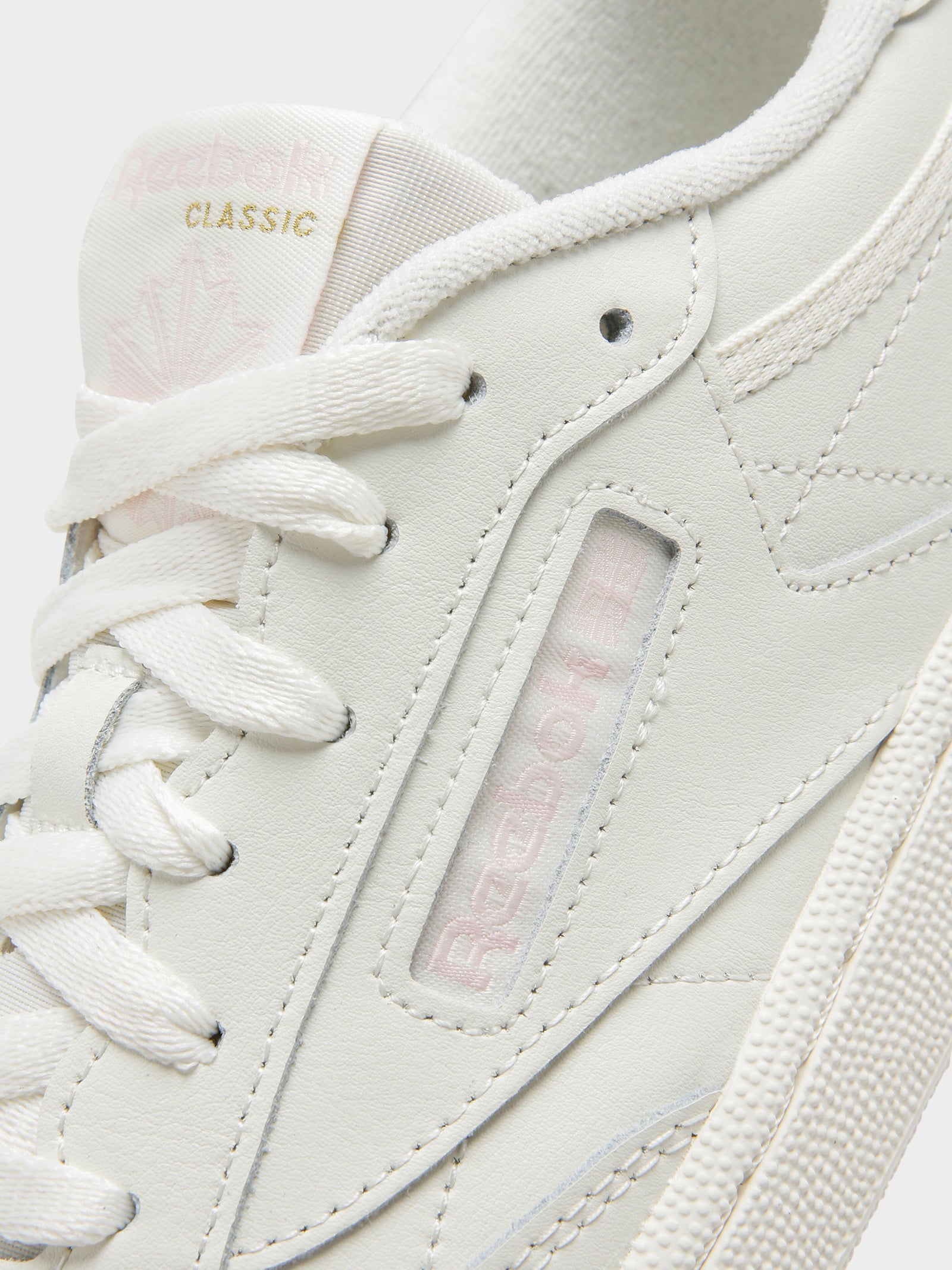 Unisex Club C 85 Sneakers in White & Grey Leather - Glue Store