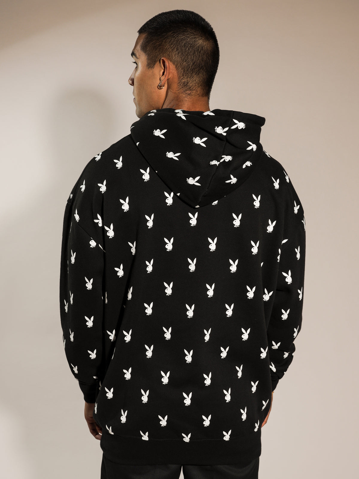 Playboy Bunnies Oversized Hoodie in Black | Black