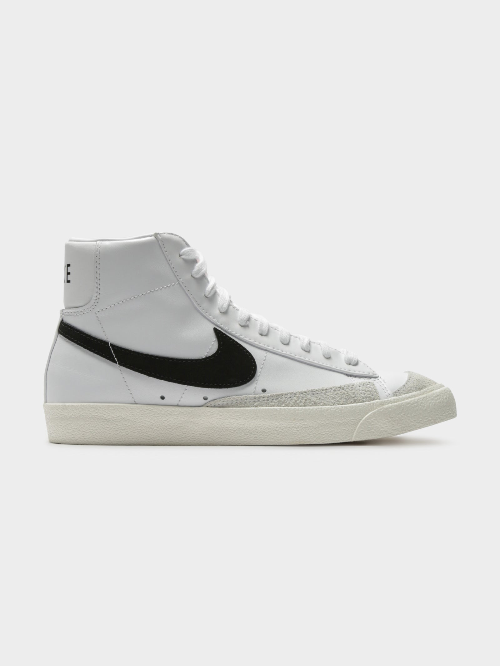 Womens Blazer Mid 77 High Top Sneakers in Black & White